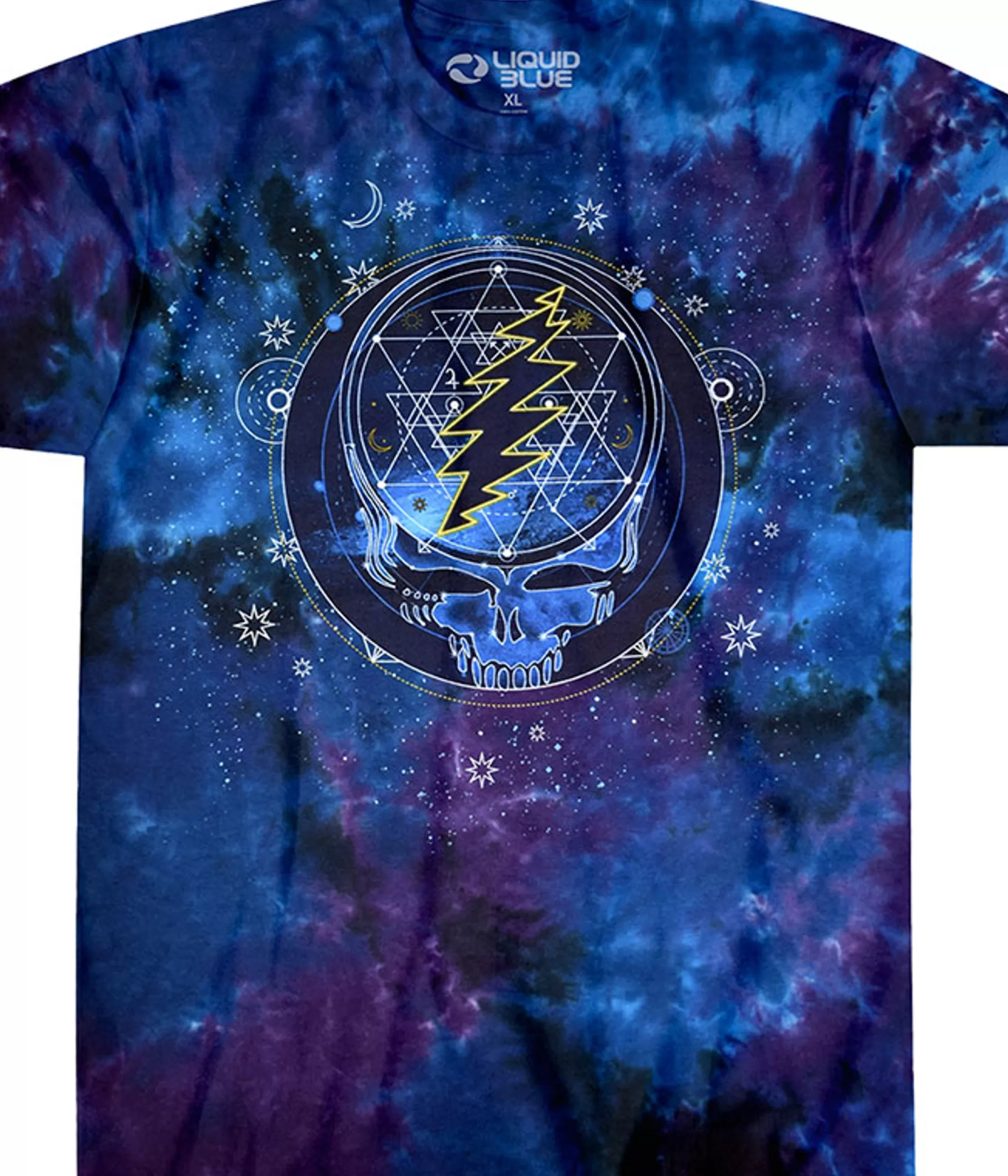 T-Shirt | Grateful Dead<Liquid Blue Mystical Stealie Tie-Dye T-Shirt