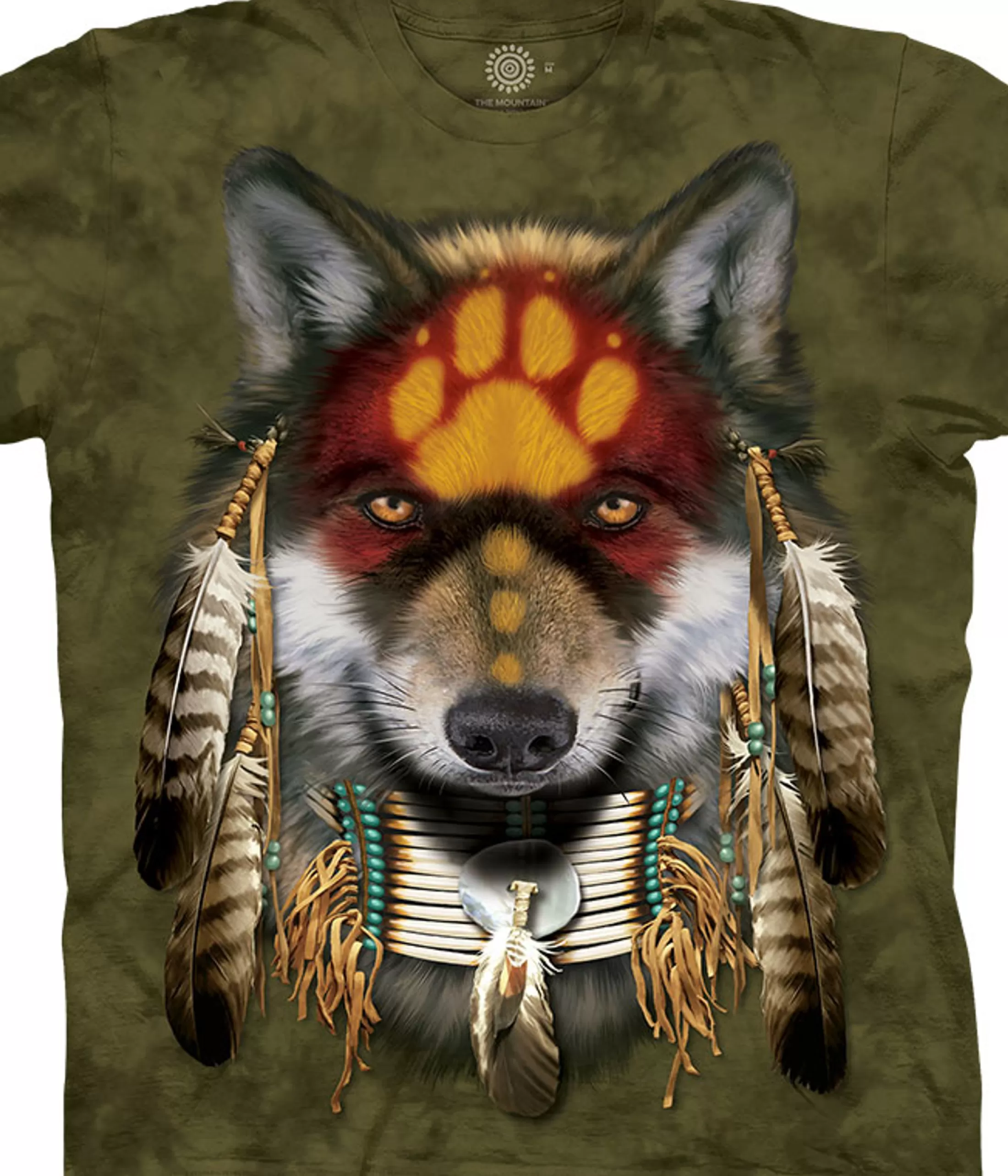 T-Shirt | Wolf Shirt Collection<Liquid Blue Native Wolf Spirit Classic Cotton T-Shirt