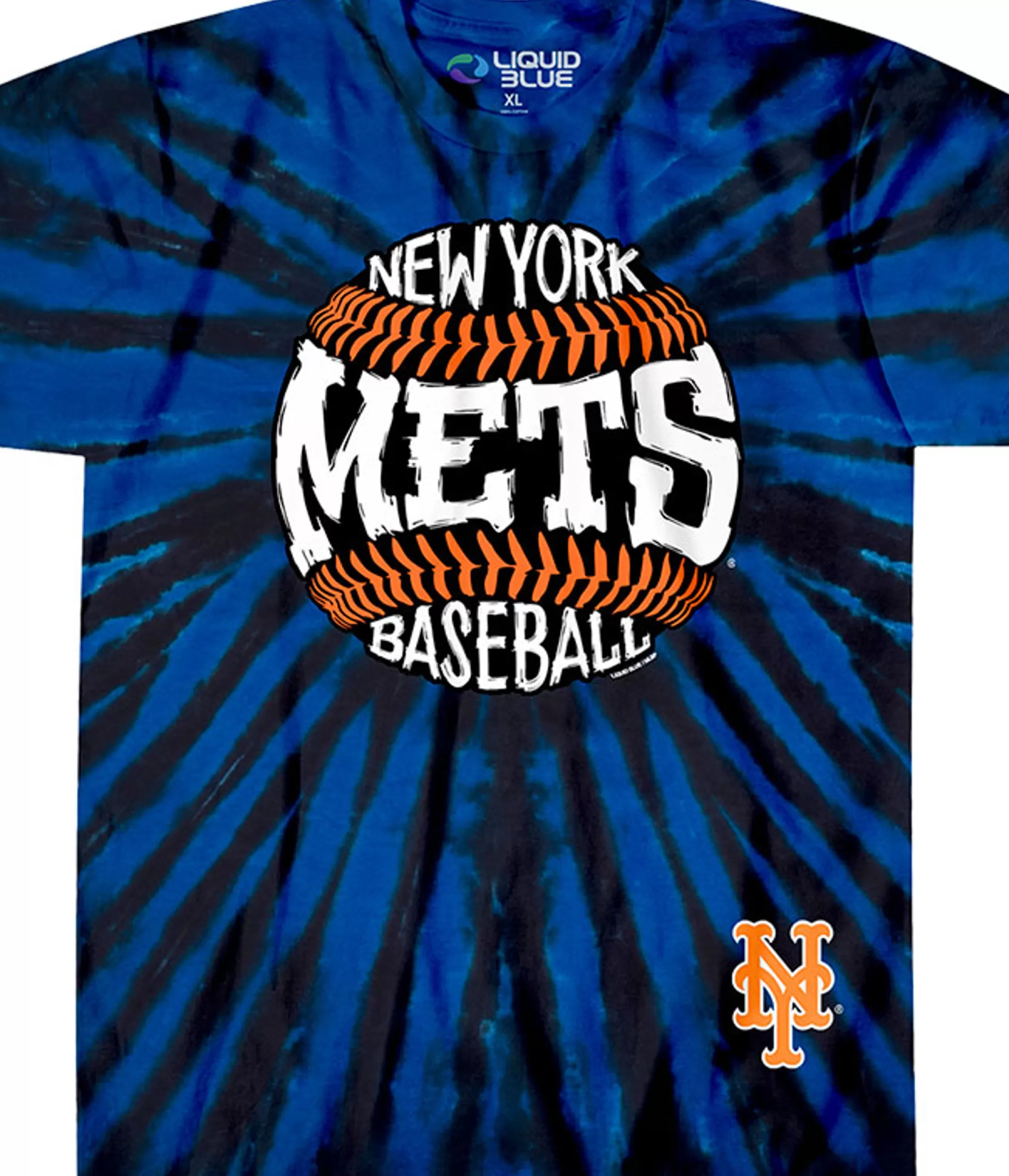 T-Shirt | New York Mets<Liquid Blue New York Mets Burst Tie-Dye T-Shirt