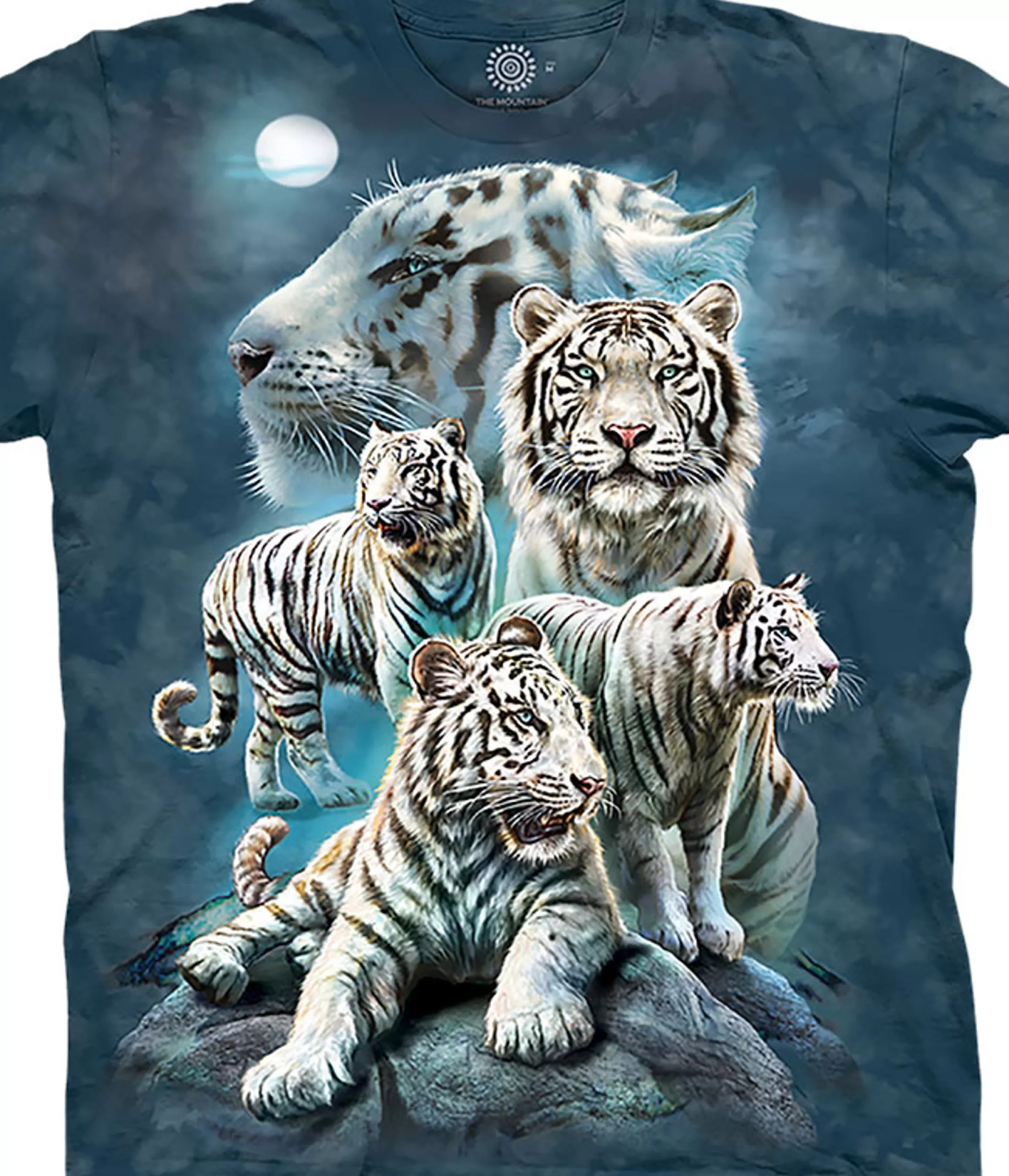 T-Shirt | Wild Animals<Liquid Blue Night Tiger Collage Classic Cotton T-Shirt