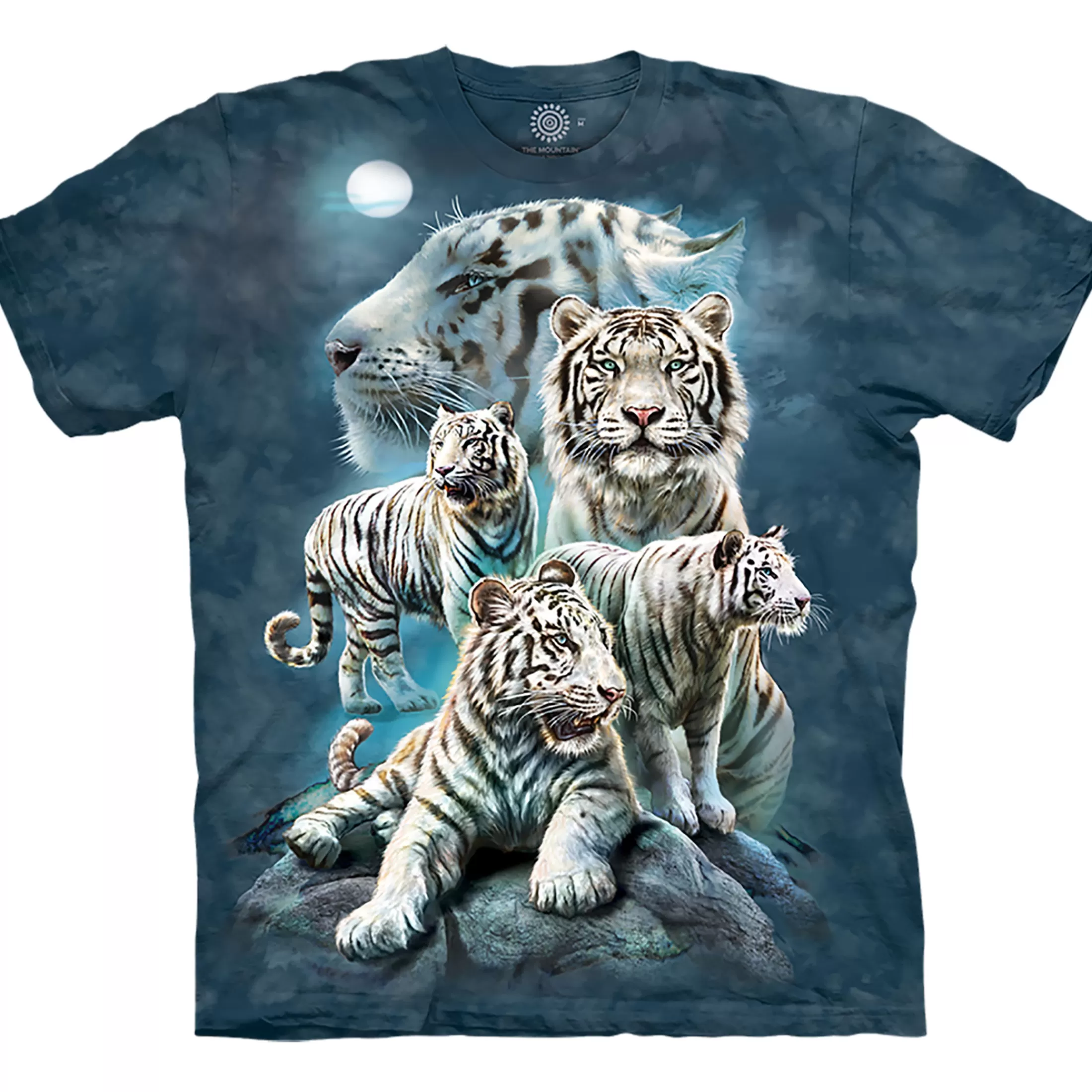 T-Shirt | Wild Animals<Liquid Blue Night Tiger Collage Classic Cotton T-Shirt