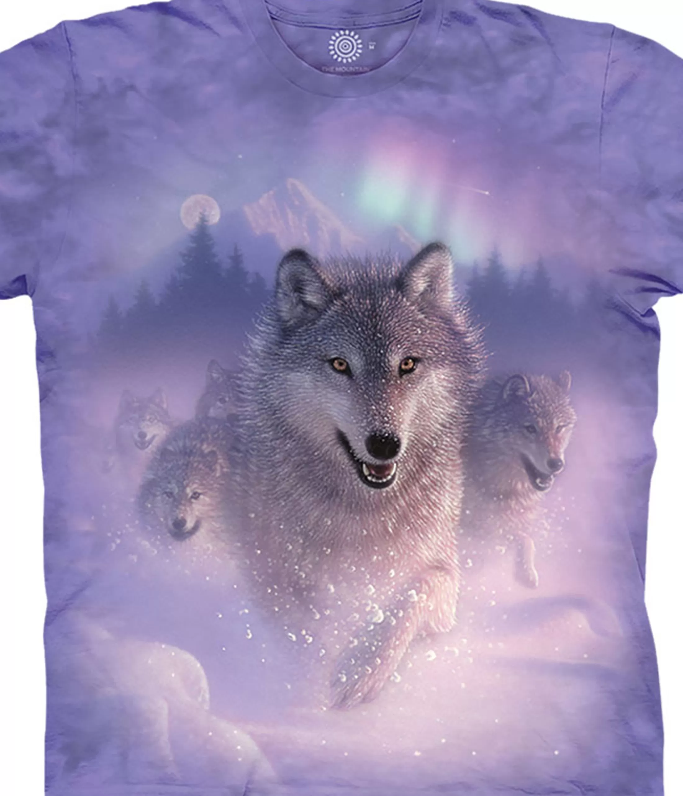 Youth | Wolf Shirt Collection<Liquid Blue Northern Lights Kids' T-Shirt