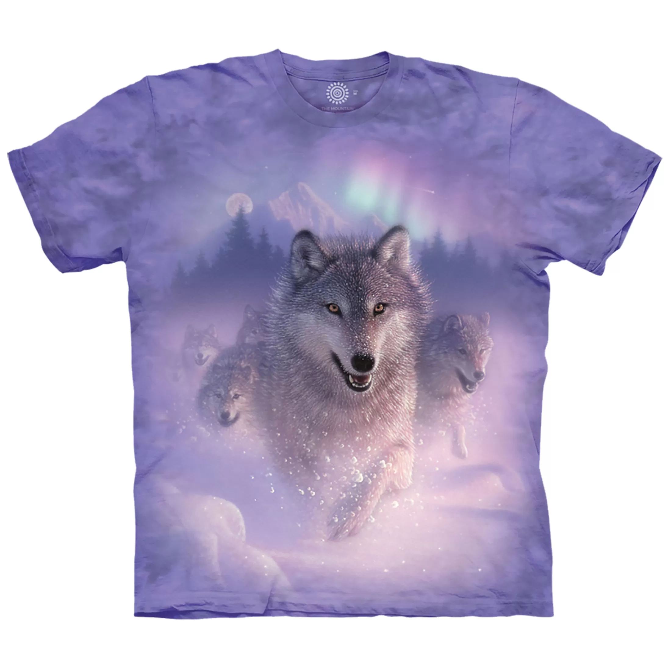 Youth | Wolf Shirt Collection<Liquid Blue Northern Lights Kids' T-Shirt