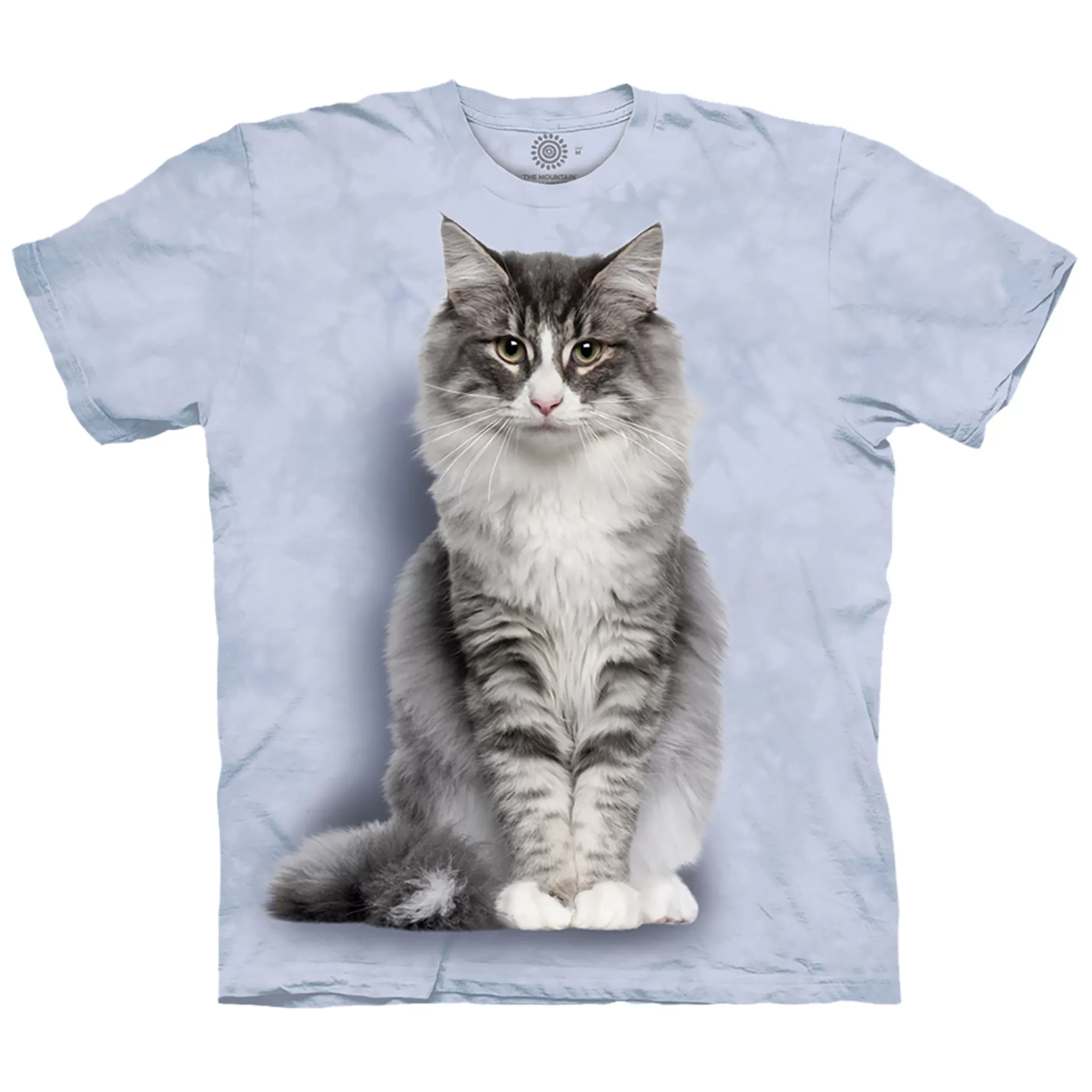 T-Shirt | Pets<Liquid Blue Norwegian Forest Cat Classic Cotton T-Shirt