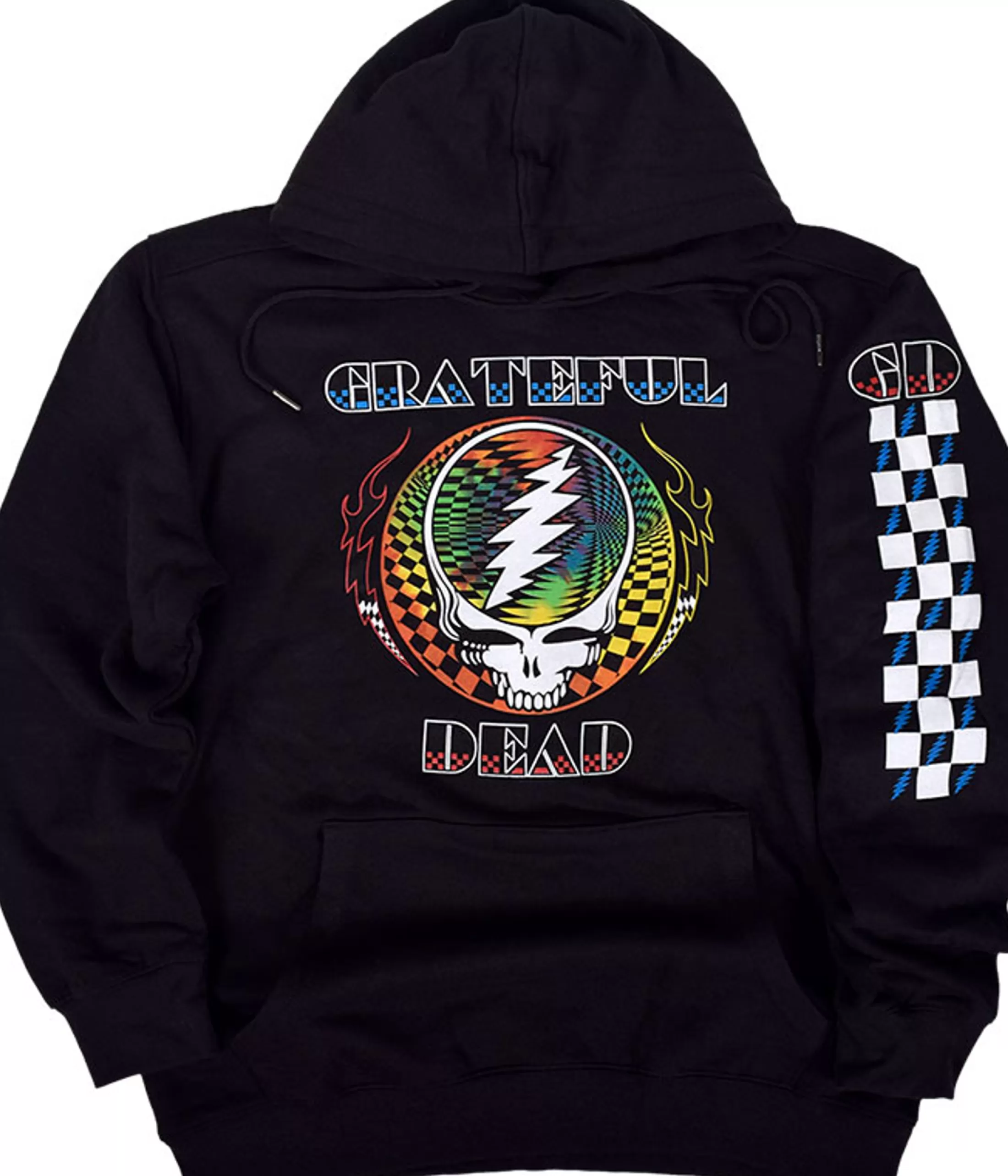 Hoodie | Grateful Dead<Liquid Blue Optic SYF Black Sleeve Printed Hoodie