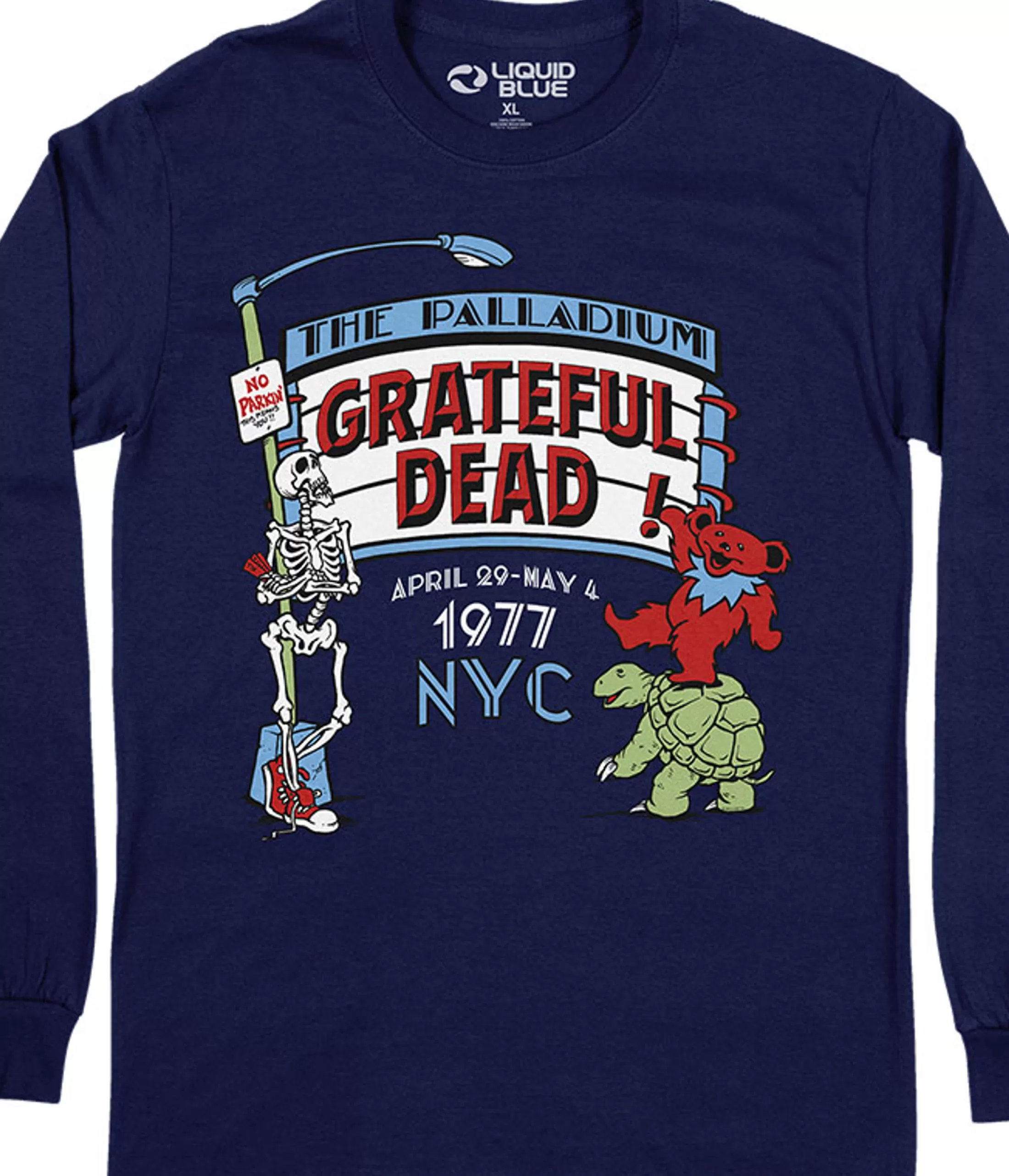 Long Sleeve | Grateful Dead<Liquid Blue Palladium 77 Long Sleeve T-Shirt