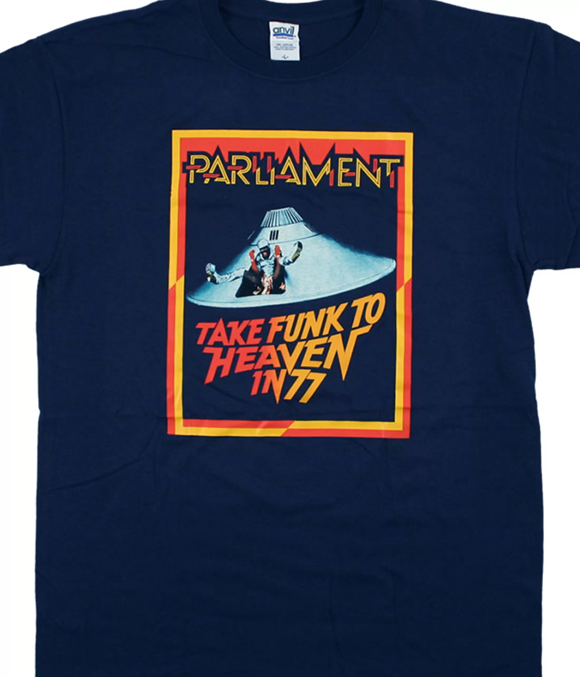 T-Shirt | George Clinton<Liquid Blue Parliament Funk To Heaven Navy T-Shirt