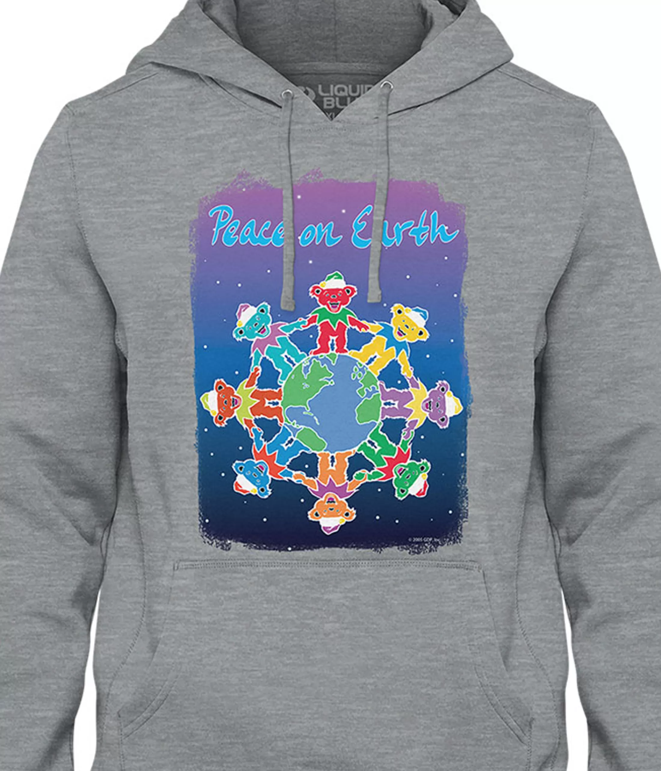 Hoodie | Peace On Earth<Liquid Blue Peace On Earth Hoodie