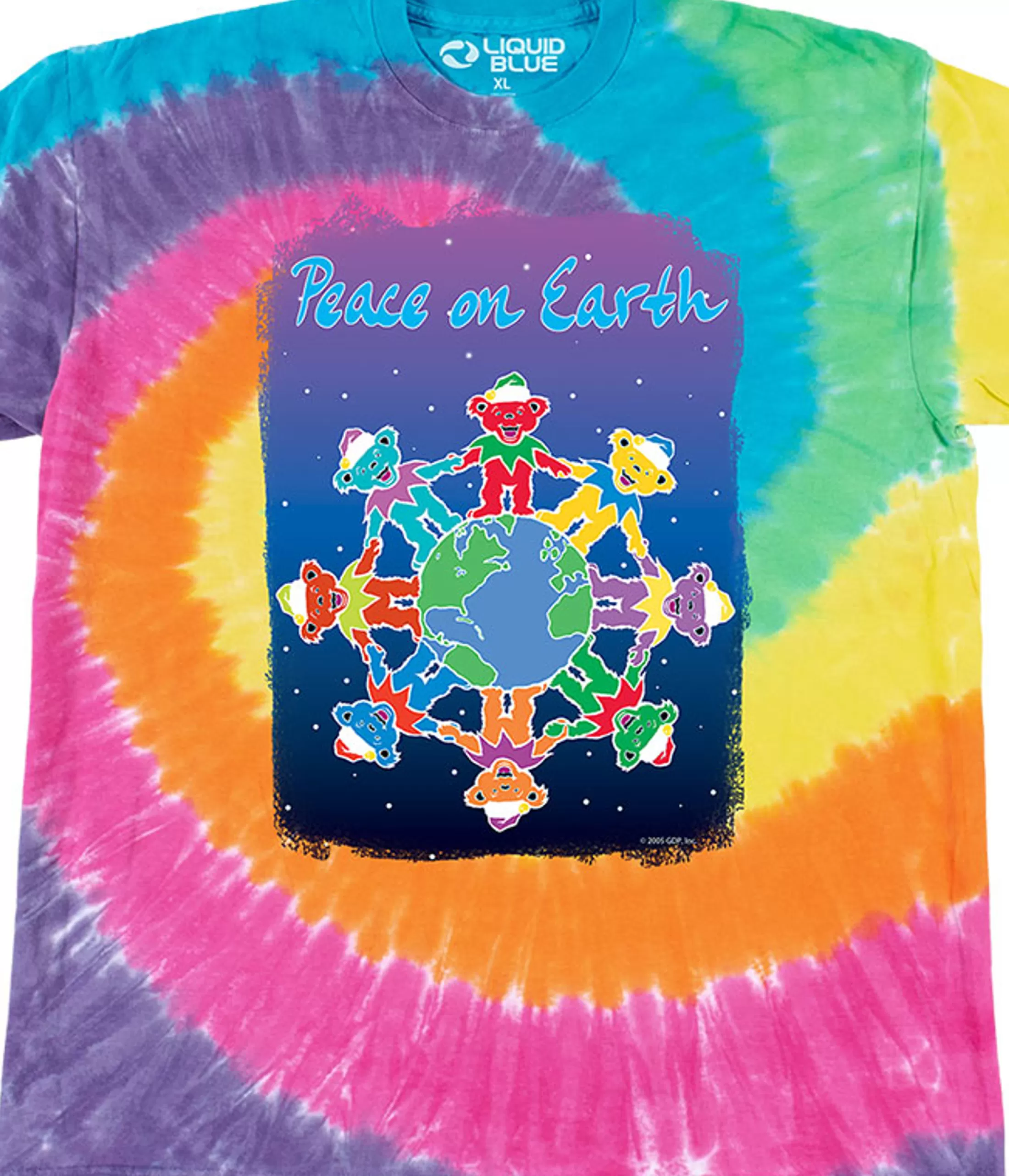 T-Shirt | Peace On Earth<Liquid Blue Peace On Earth T-Shirt