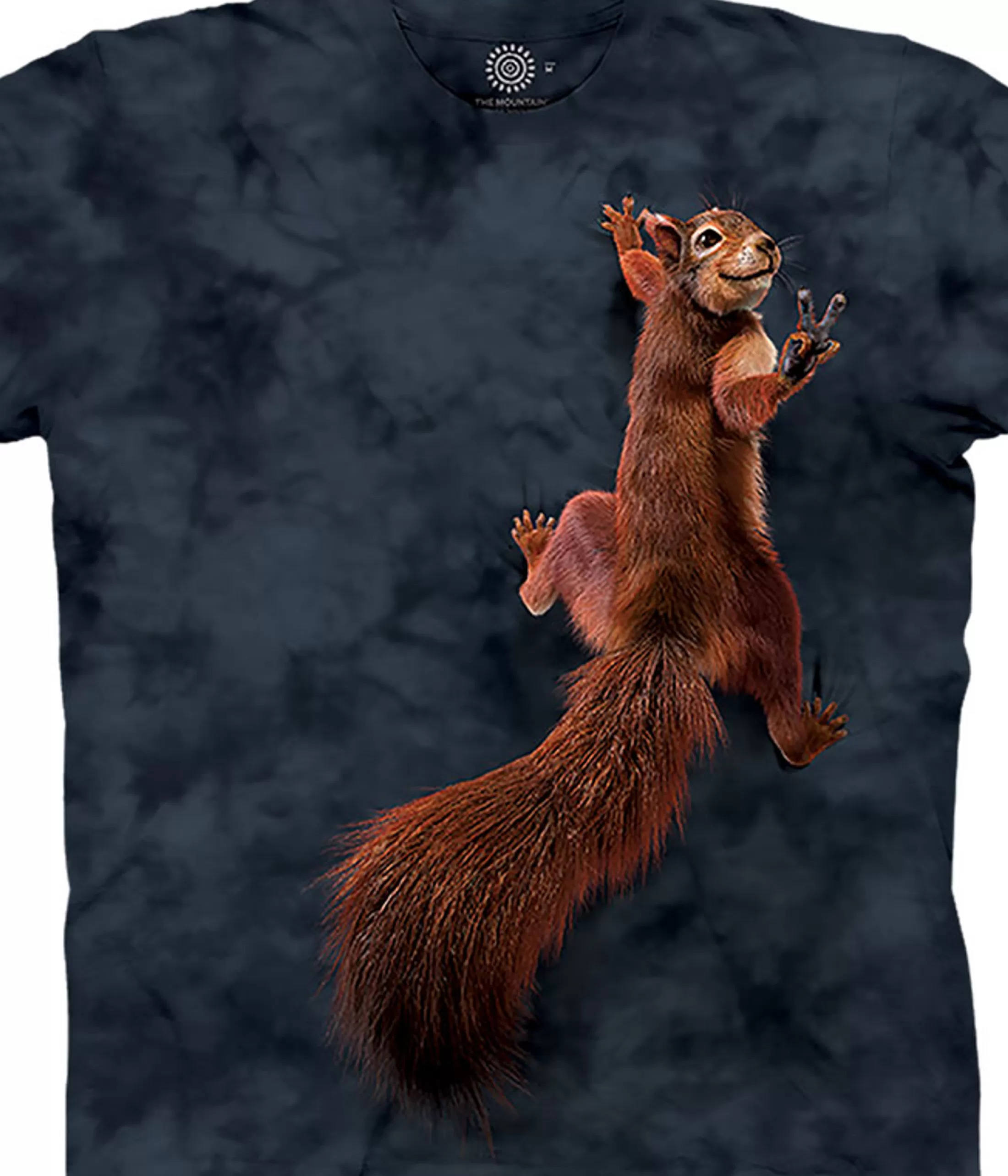 T-Shirt | North American Animals<Liquid Blue Peace Squirrel Classic Cotton T-Shirt