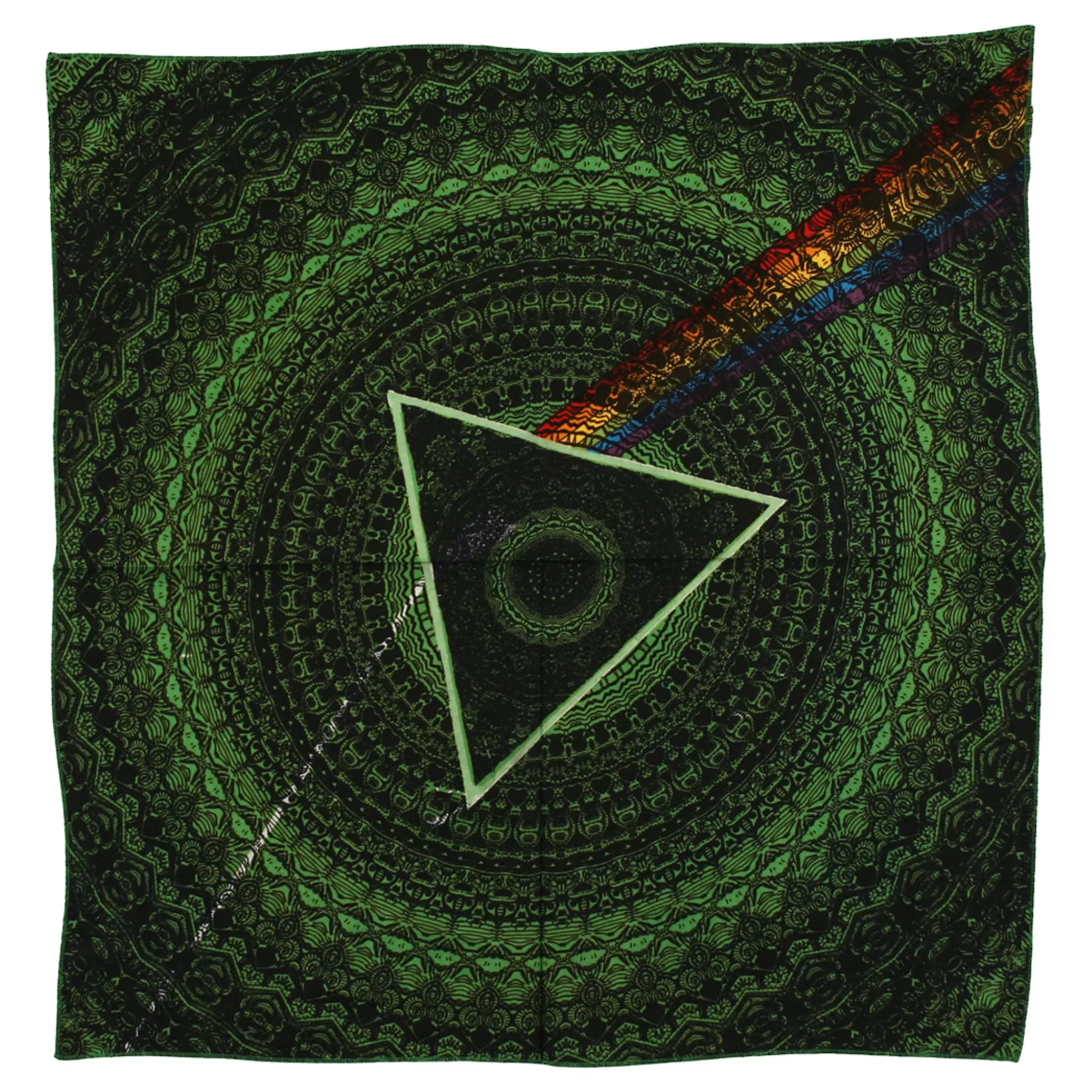 Bandanas | Pink Floyd<Liquid Blue PF Dark Side Green Bandana