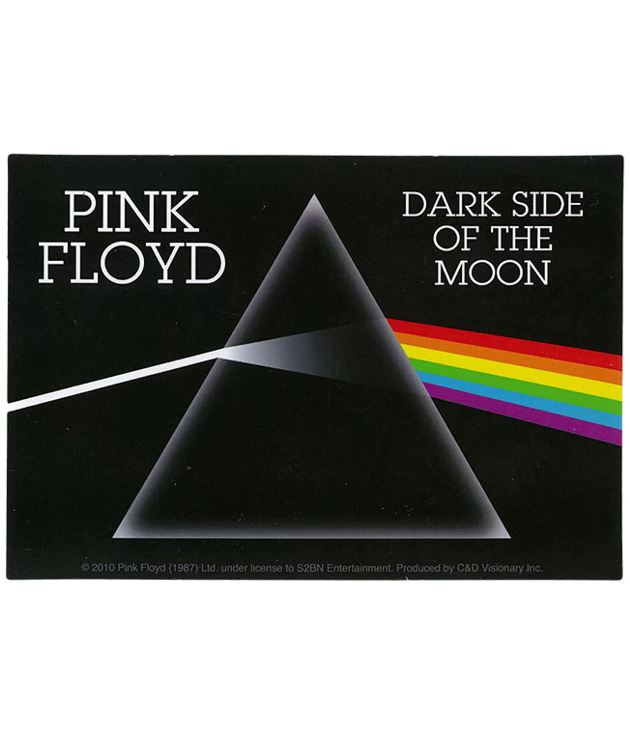 Pink Floyd<Liquid Blue PF Dark Side Rectangle Sticker