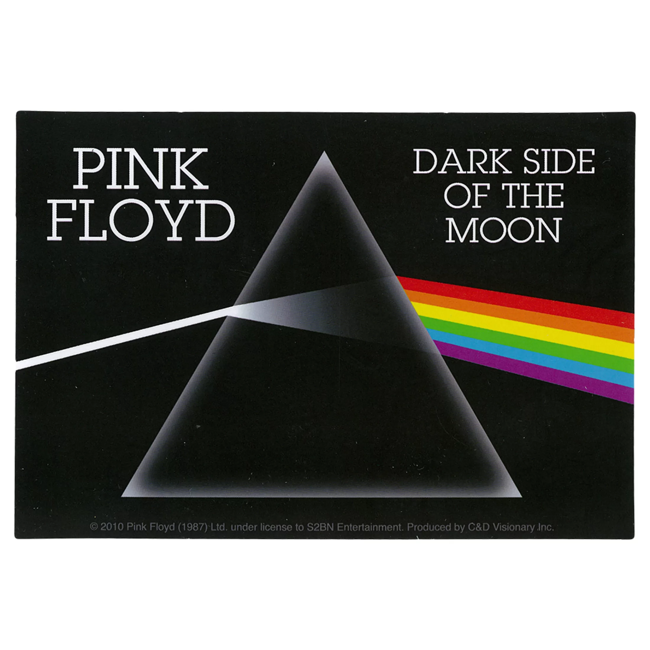 Pink Floyd<Liquid Blue PF Dark Side Rectangle Sticker