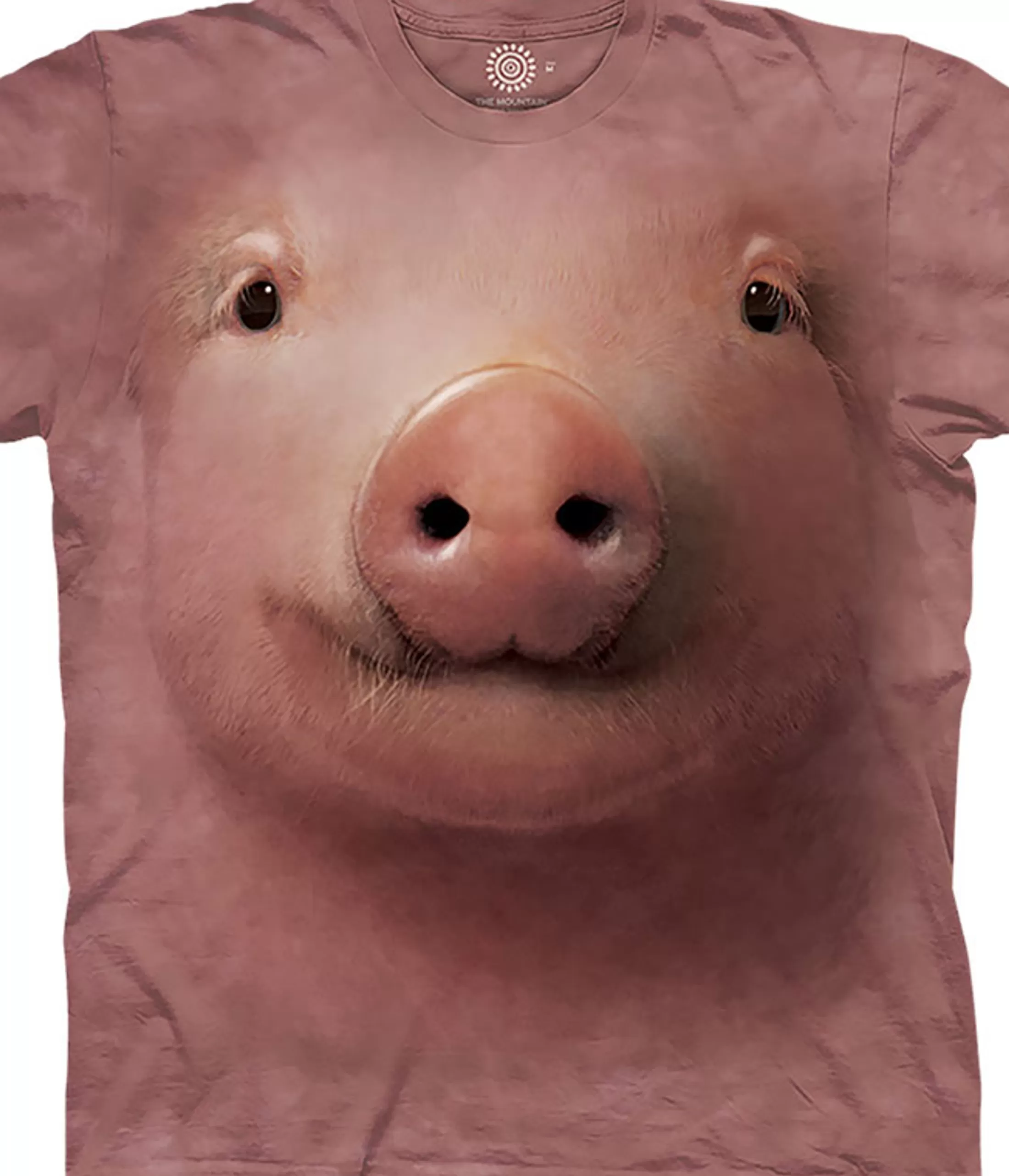 T-Shirt | Farm<Liquid Blue Pig Face Classic Cotton T-Shirt