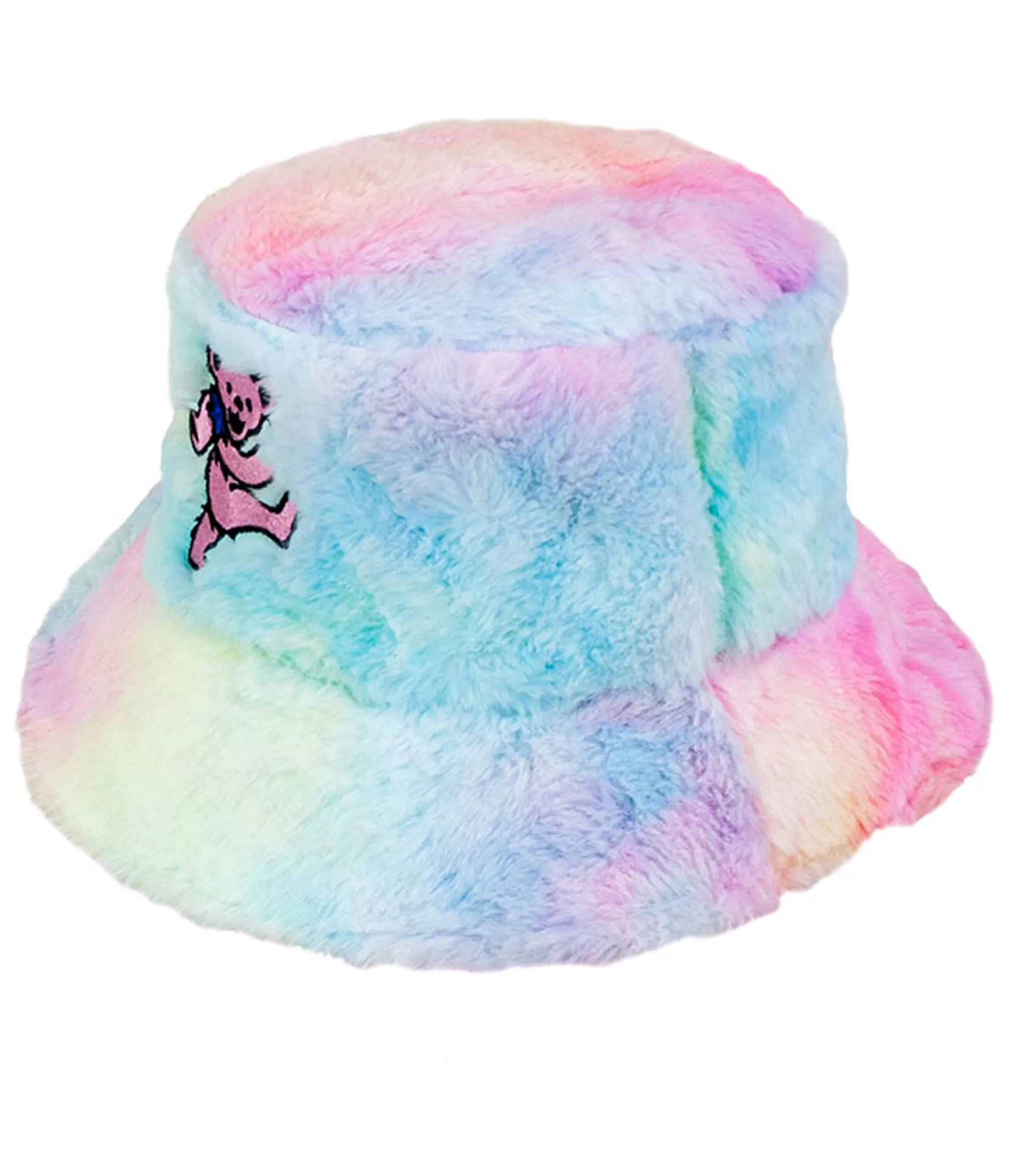 Hats | Grateful Dead<Liquid Blue Pink Bear Soft Bucket Hat