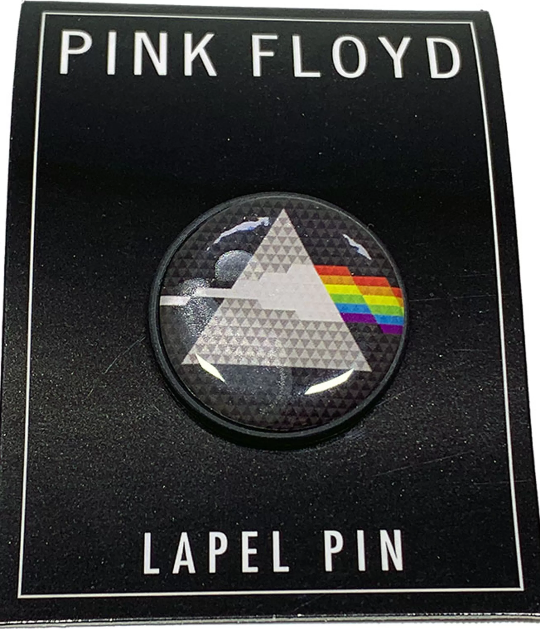 Pins | Pink Floyd<Liquid Blue Pink Floyd Dark Side Circle Lapel Pin