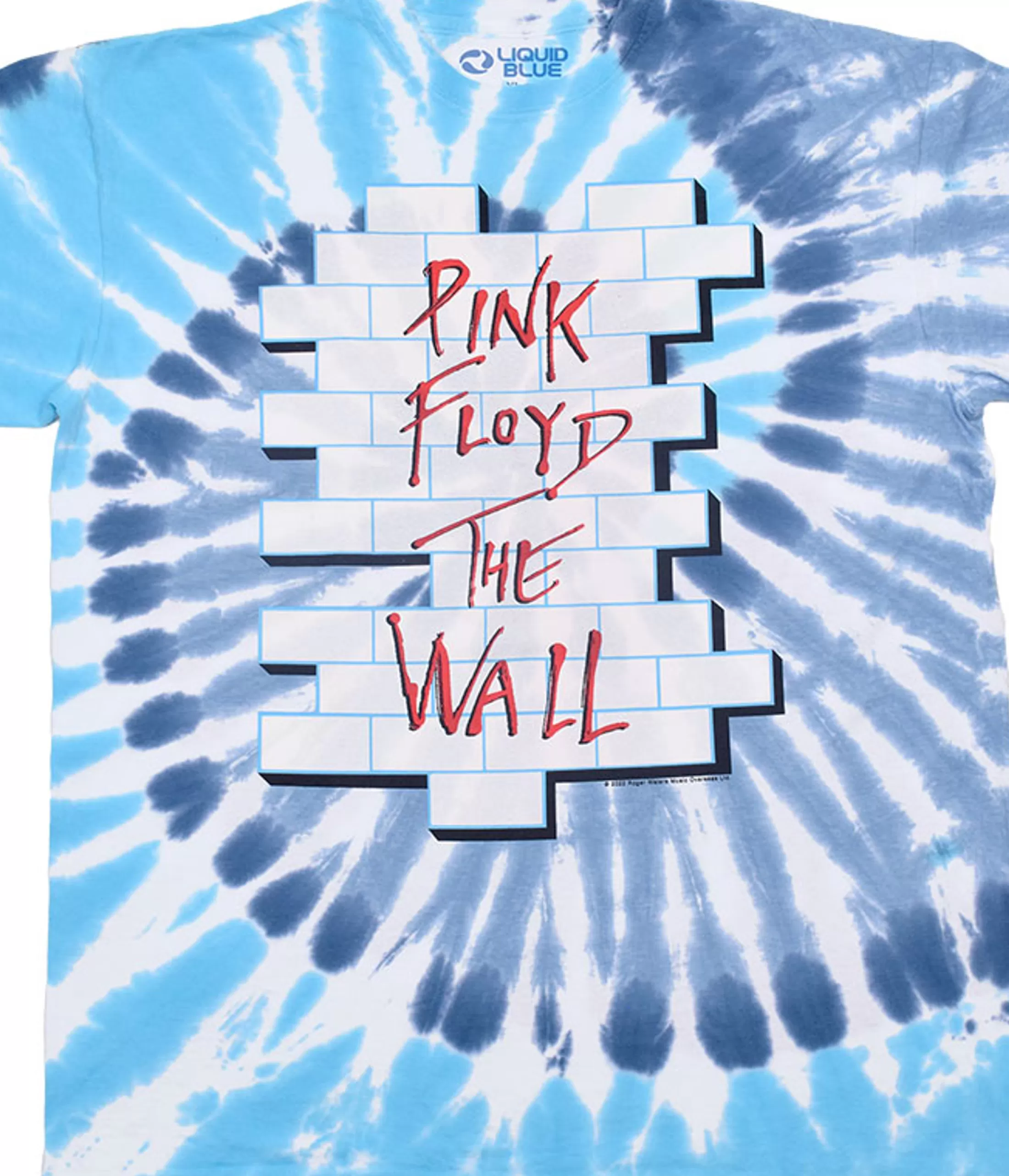 T-Shirt | Pink Floyd<Liquid Blue Pink Floyd The Wall Tie-Dye T-Shirt