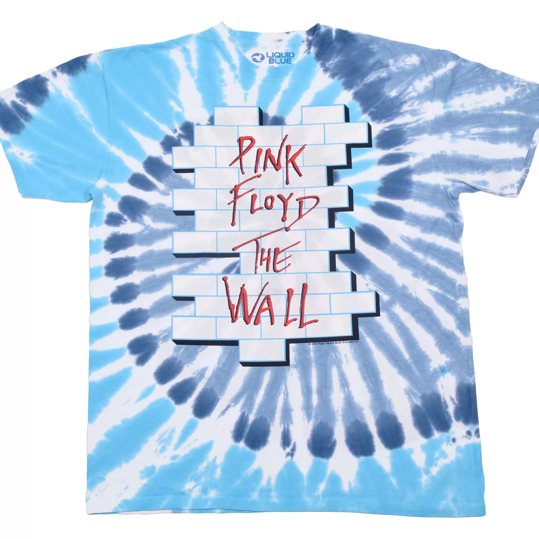 T-Shirt | Pink Floyd<Liquid Blue Pink Floyd The Wall Tie-Dye T-Shirt