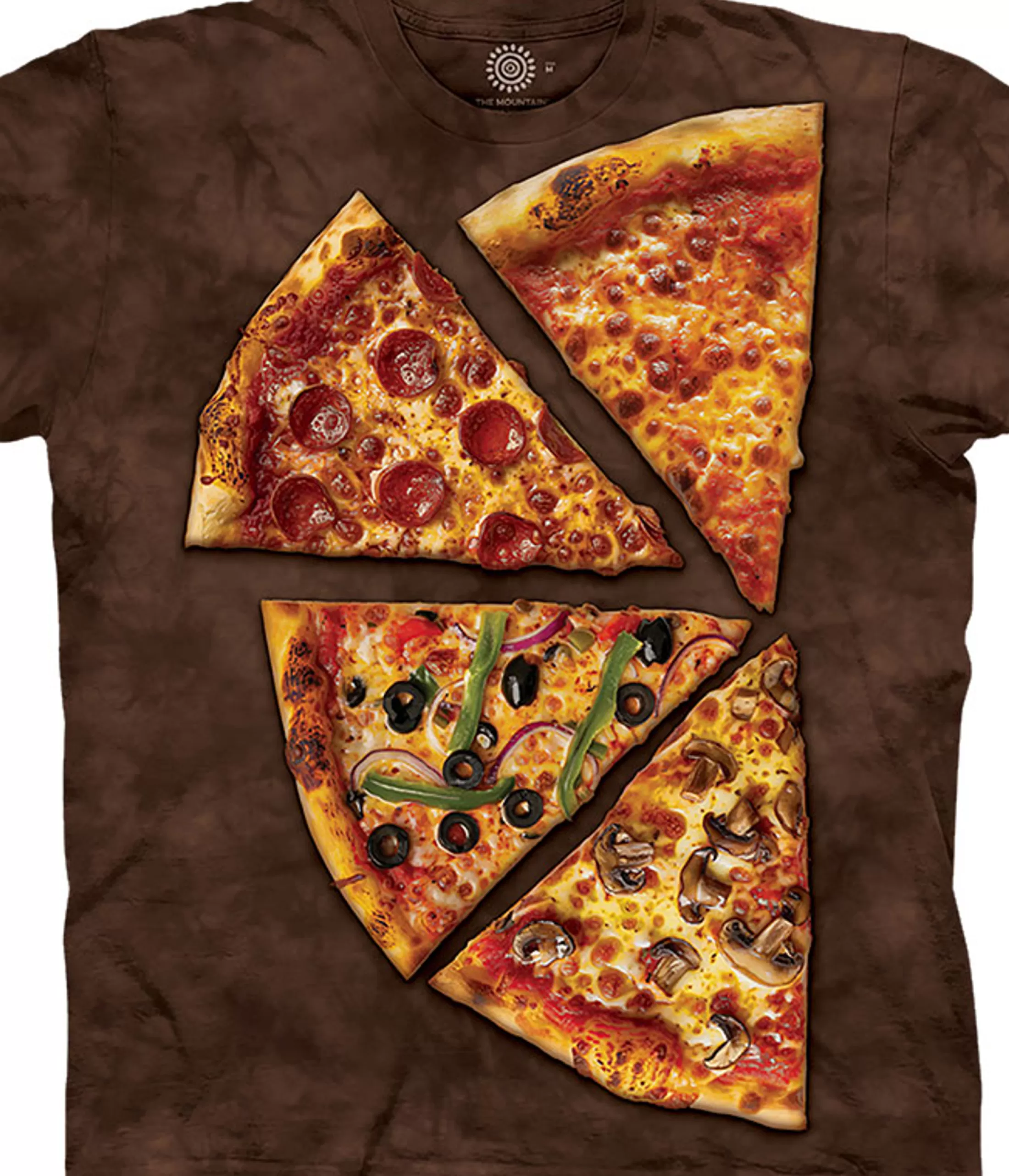 T-Shirt | Novelty<Liquid Blue Pizza Classic Cotton T-Shirt