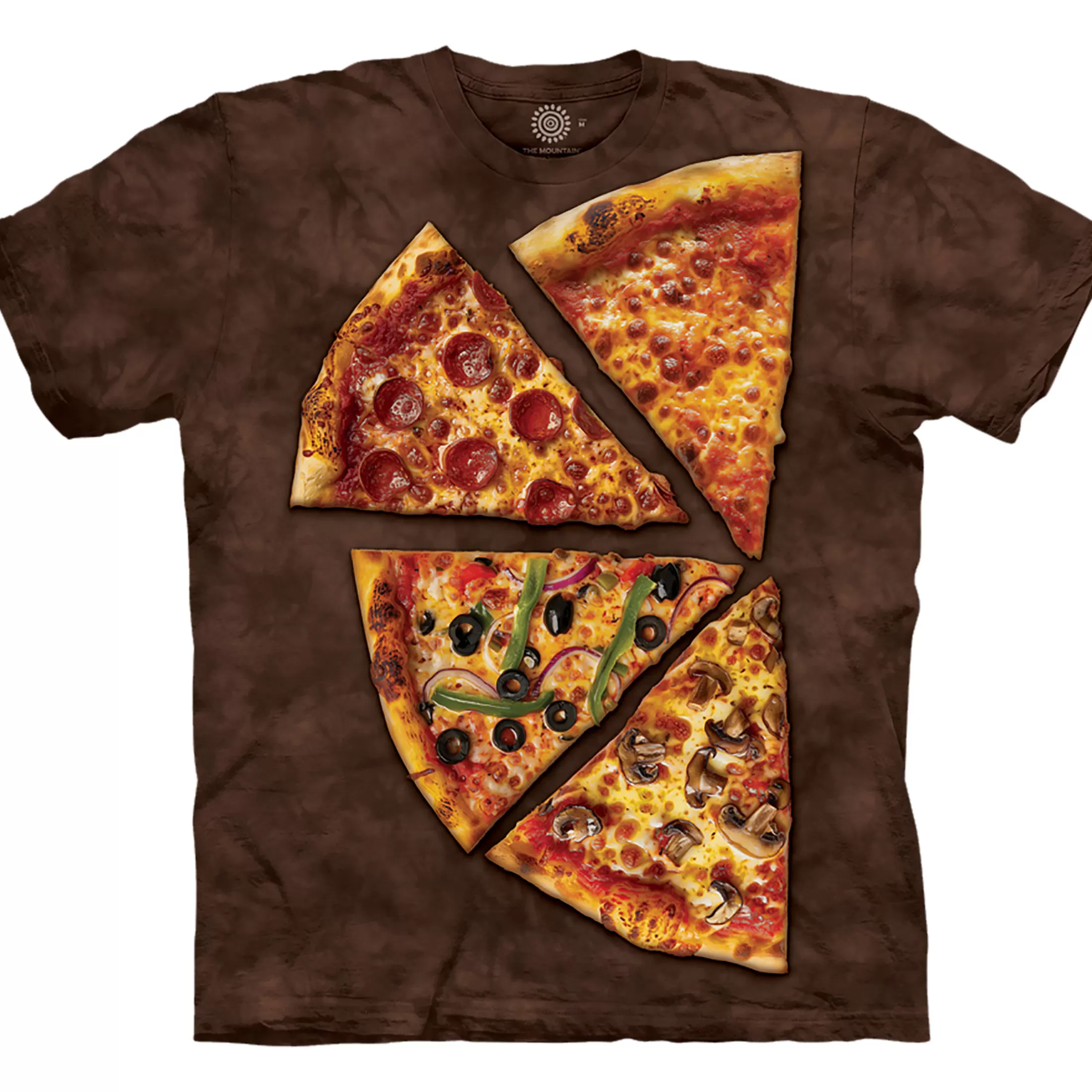 T-Shirt | Novelty<Liquid Blue Pizza Classic Cotton T-Shirt