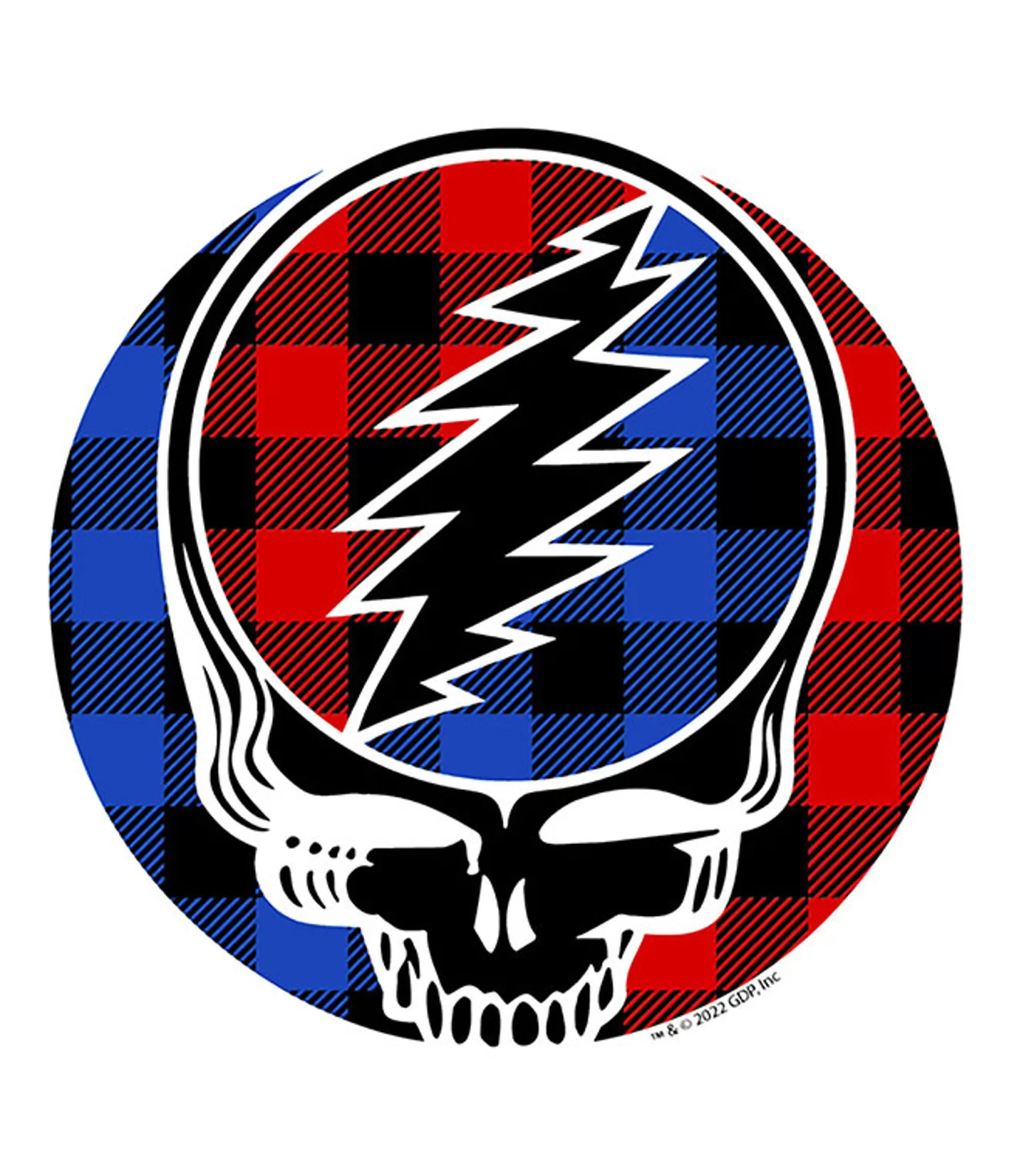 Grateful Dead<Liquid Blue Plaid SYF Sticker