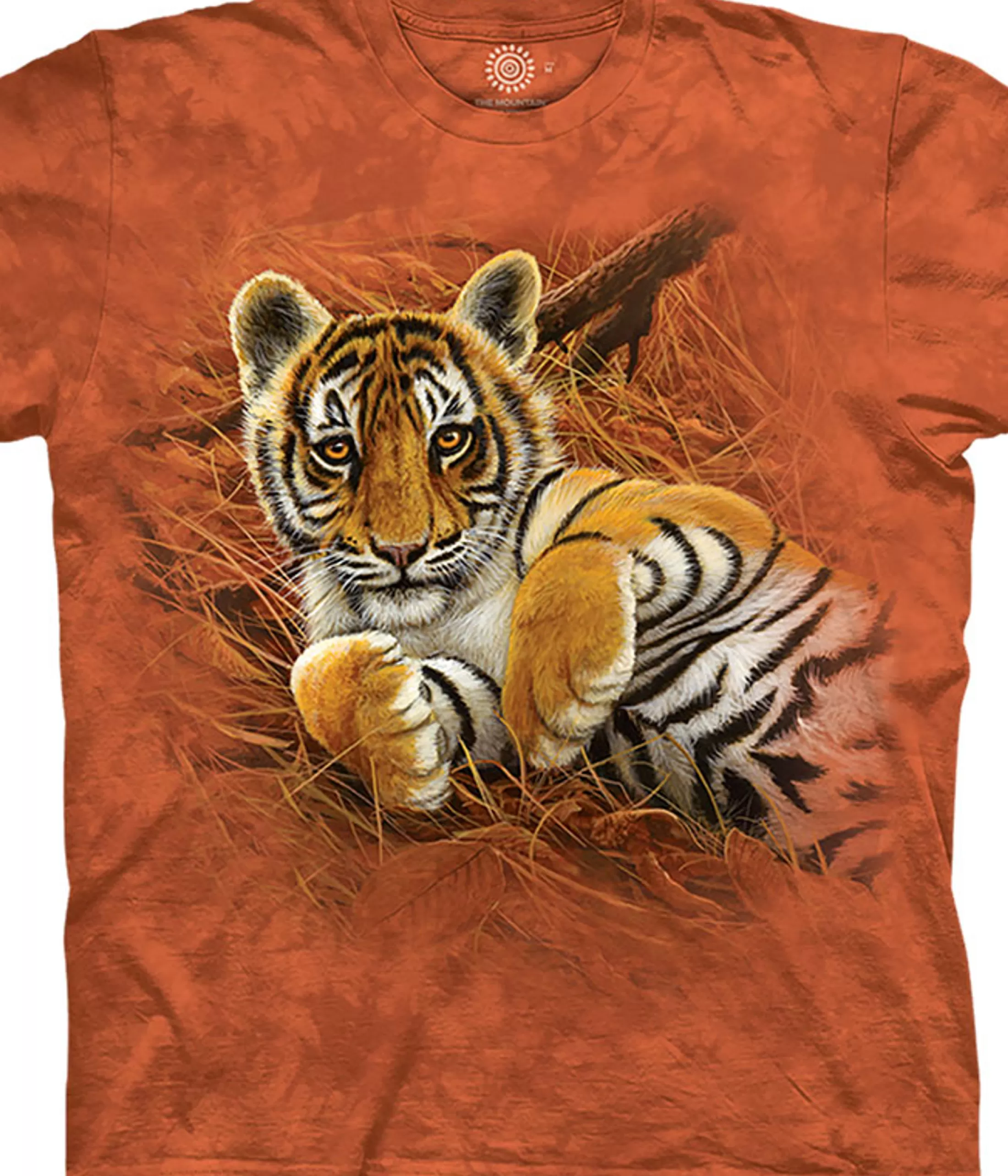 T-Shirt | Wild Animals<Liquid Blue Playful Tiger Cub Classic Cotton T-Shirt