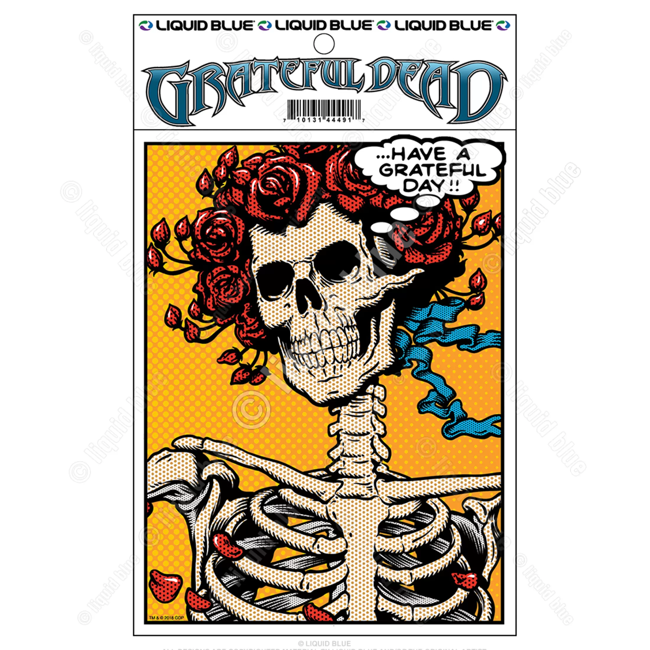 Grateful Dead | Classic<Liquid Blue Pop Art Bertha Sticker