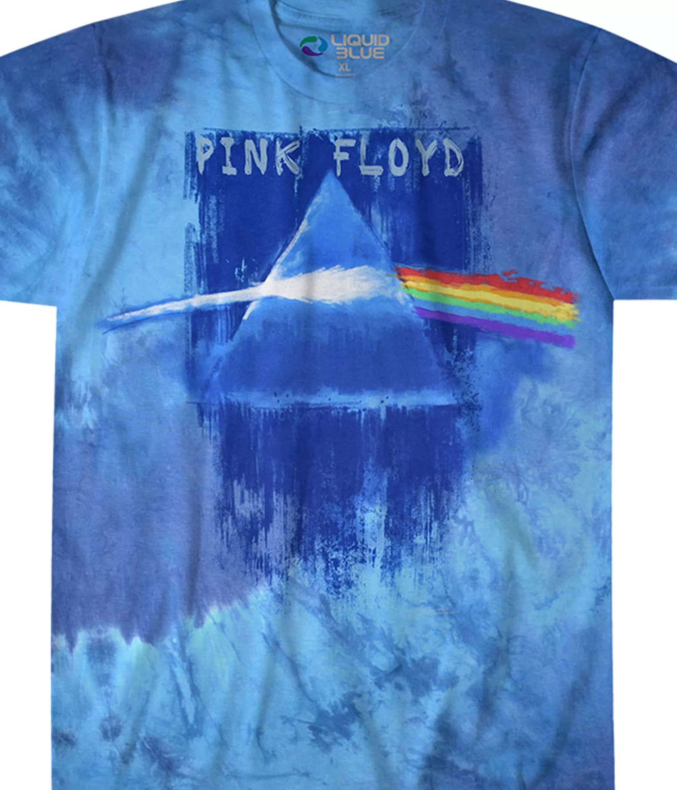 T-Shirt | Pink Floyd<Liquid Blue Prism Paint Tie-Dye T-Shirt