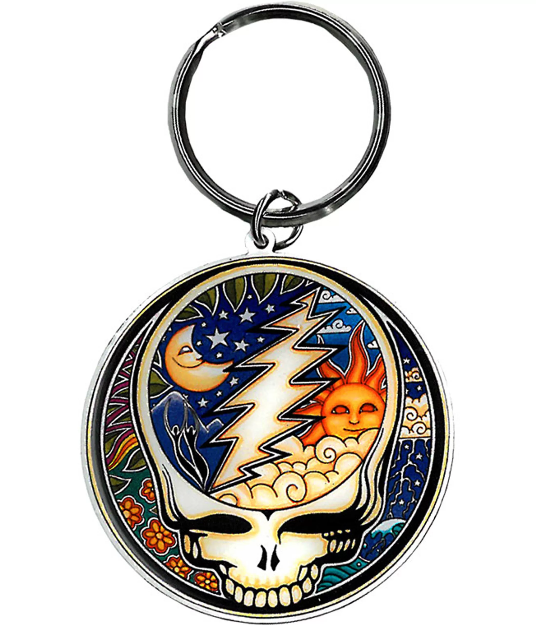 Keychains | Grateful Dead<Liquid Blue Psychedelic SYF Keychain