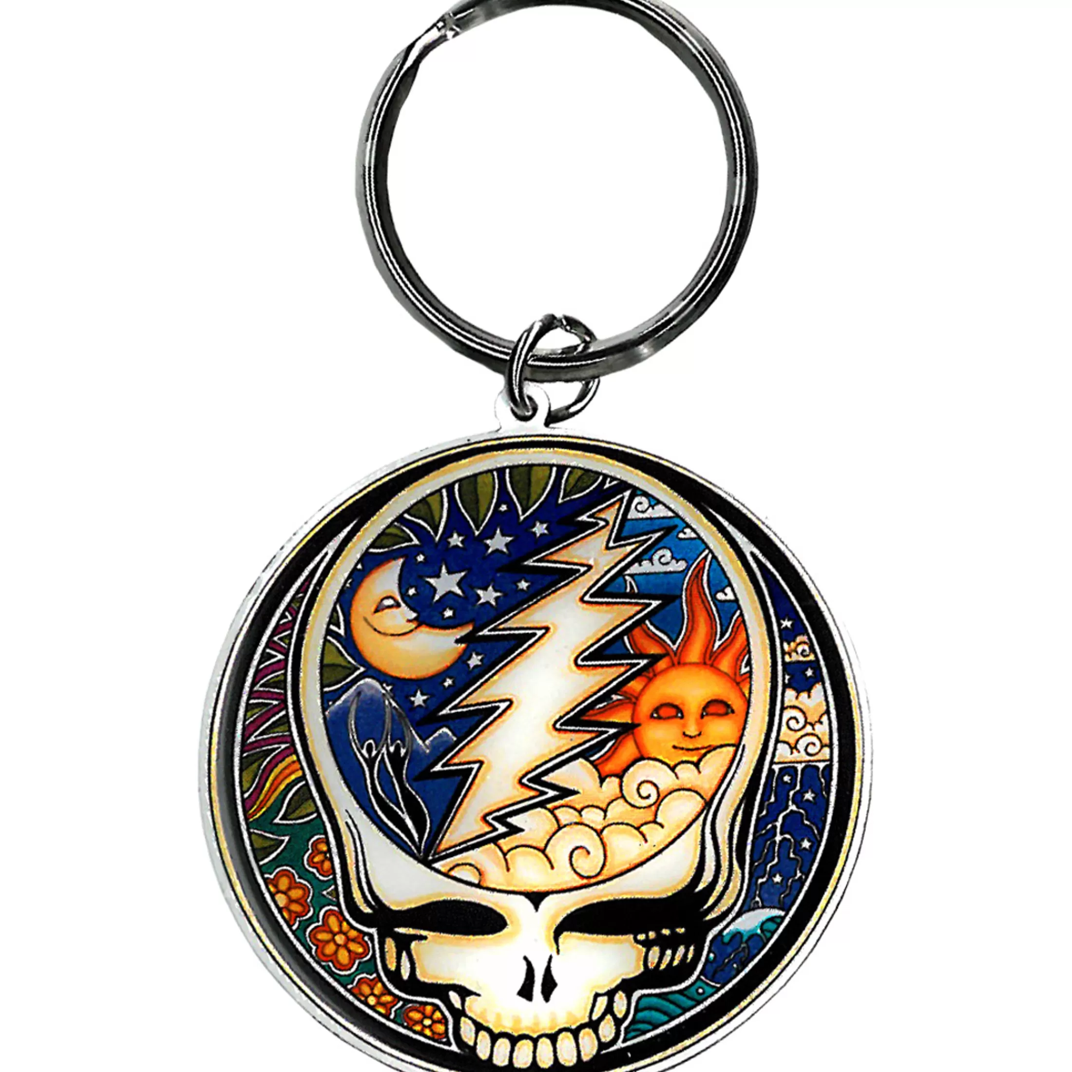 Keychains | Grateful Dead<Liquid Blue Psychedelic SYF Keychain