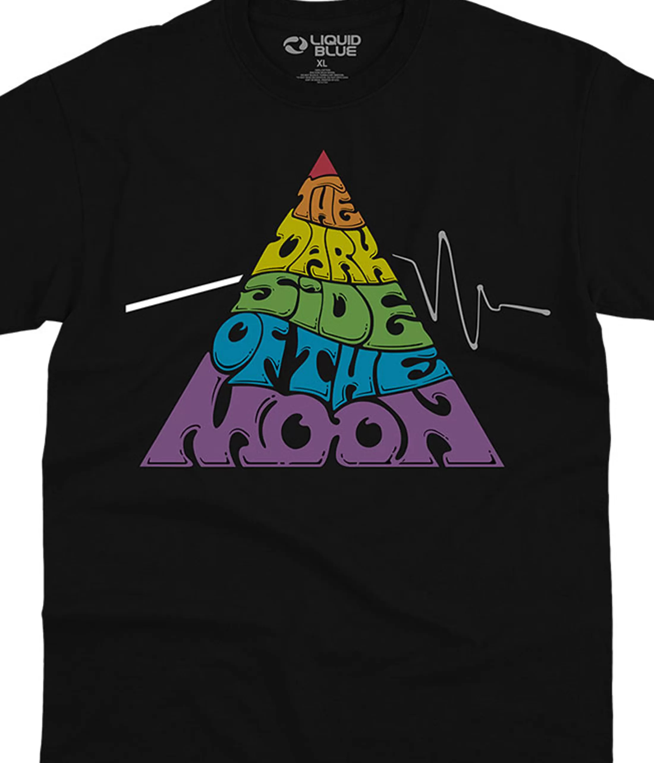 T-Shirt | Pink Floyd<Liquid Blue Pyramid Groove Black T-Shirt