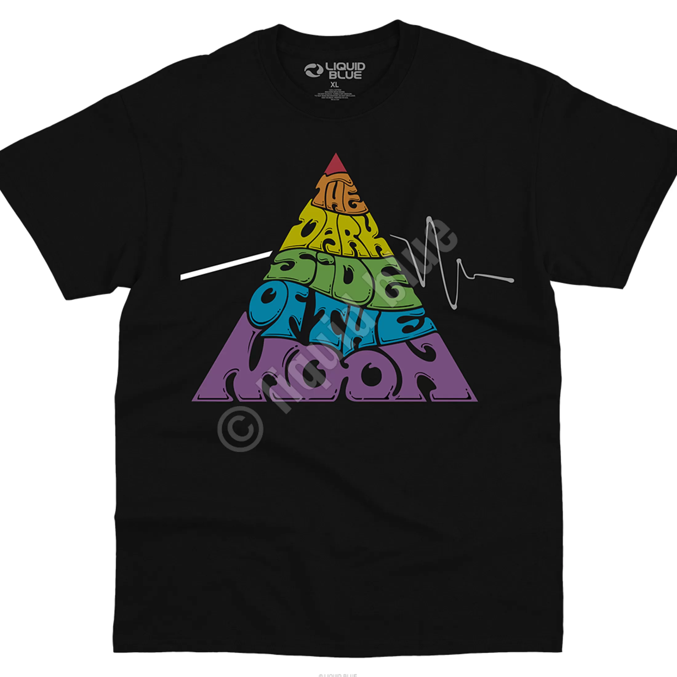 T-Shirt | Pink Floyd<Liquid Blue Pyramid Groove Black T-Shirt