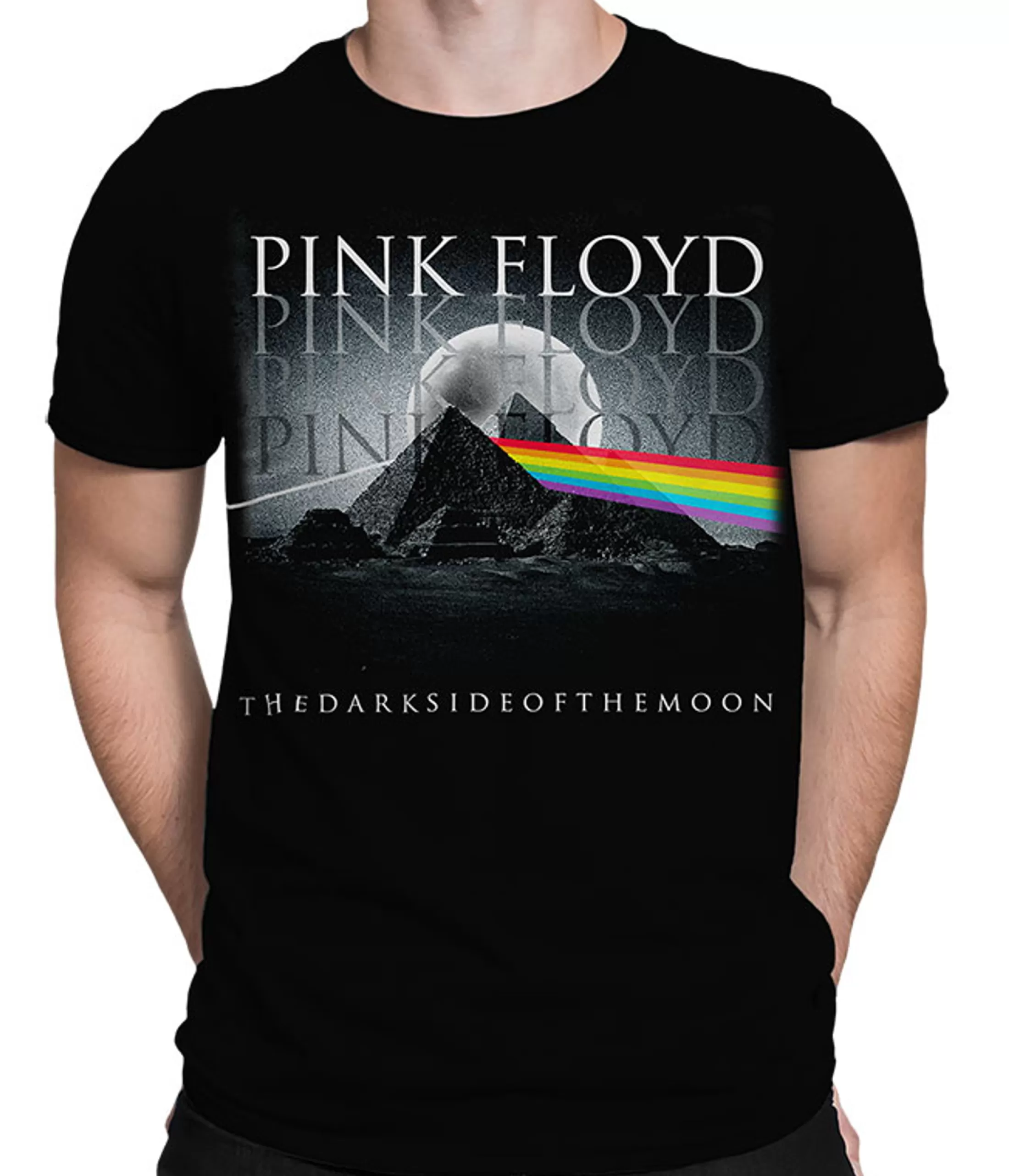 T-Shirt | Pink Floyd<Liquid Blue Pyramid Spectrum Black T-Shirt