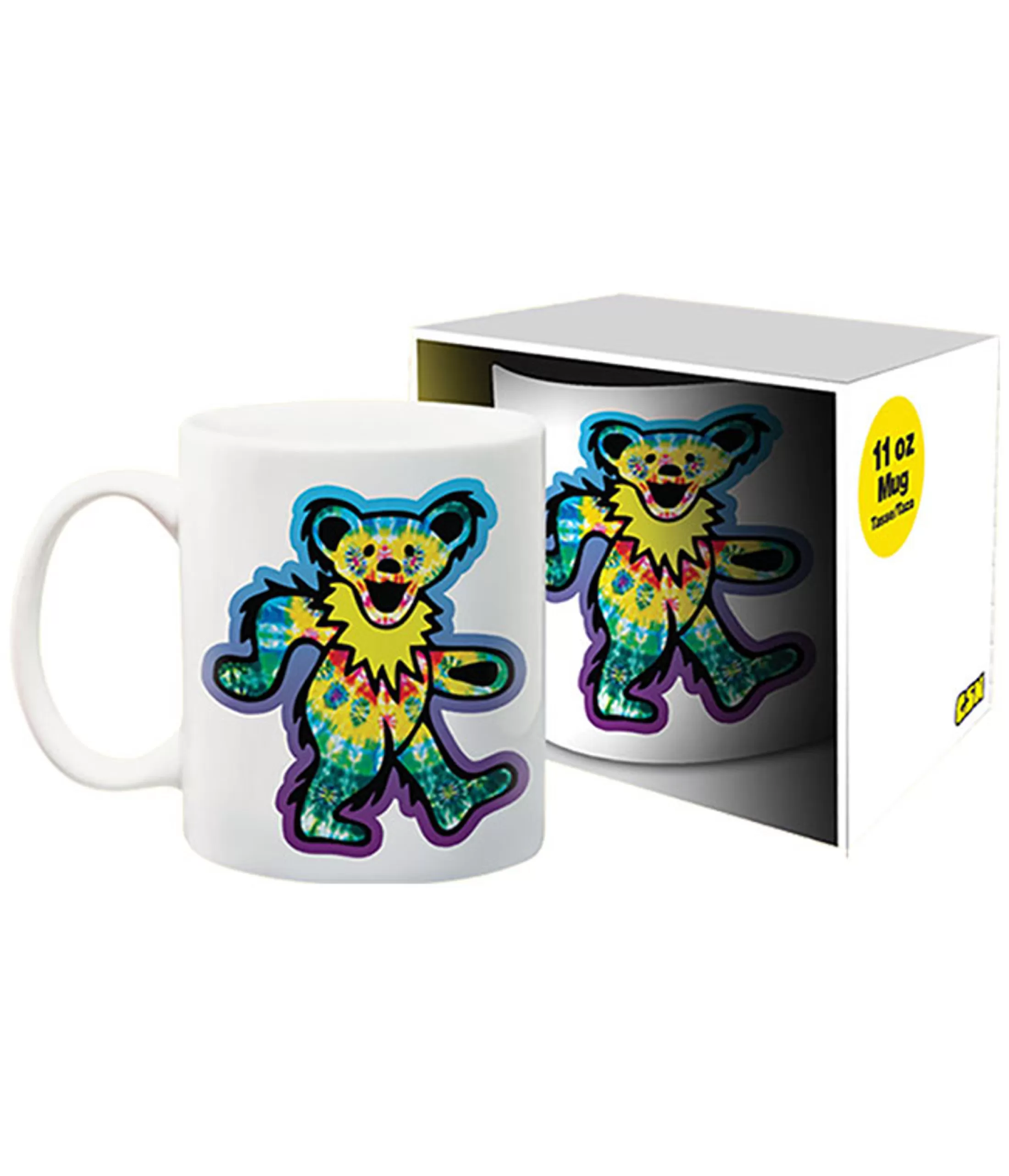 Grateful Dead<Liquid Blue Rainbow Bear White Mug