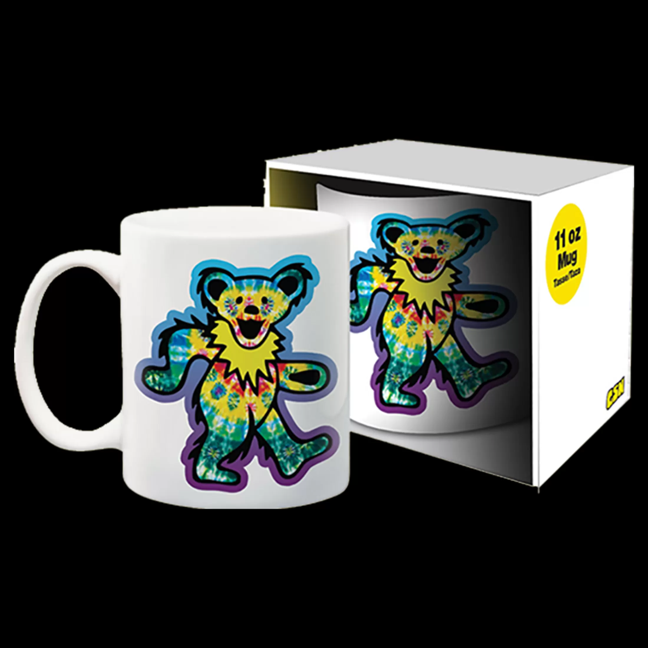 Grateful Dead<Liquid Blue Rainbow Bear White Mug