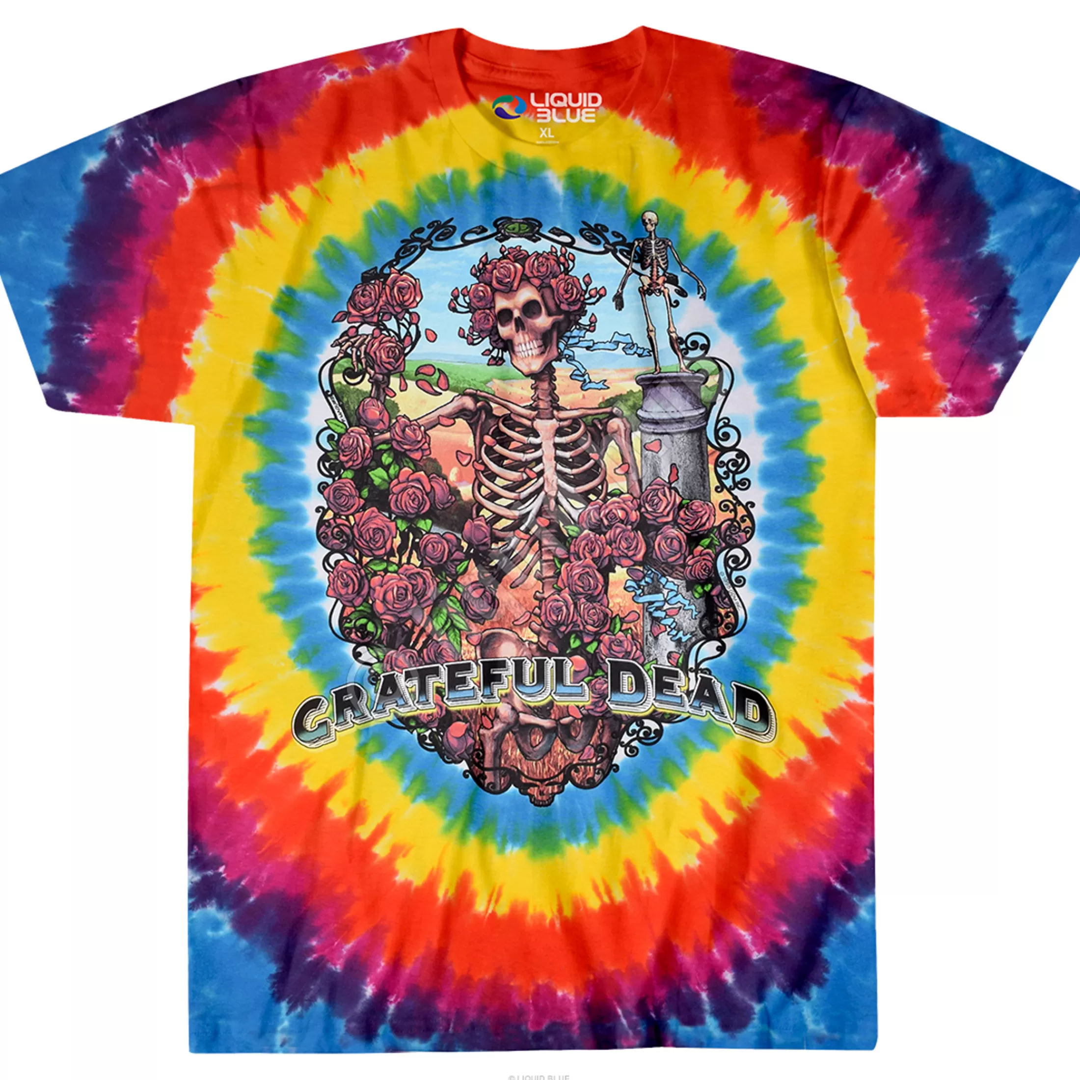 T-Shirt | Grateful Dead<Liquid Blue Rainbow Bertha Tie-Dye T-Shirt