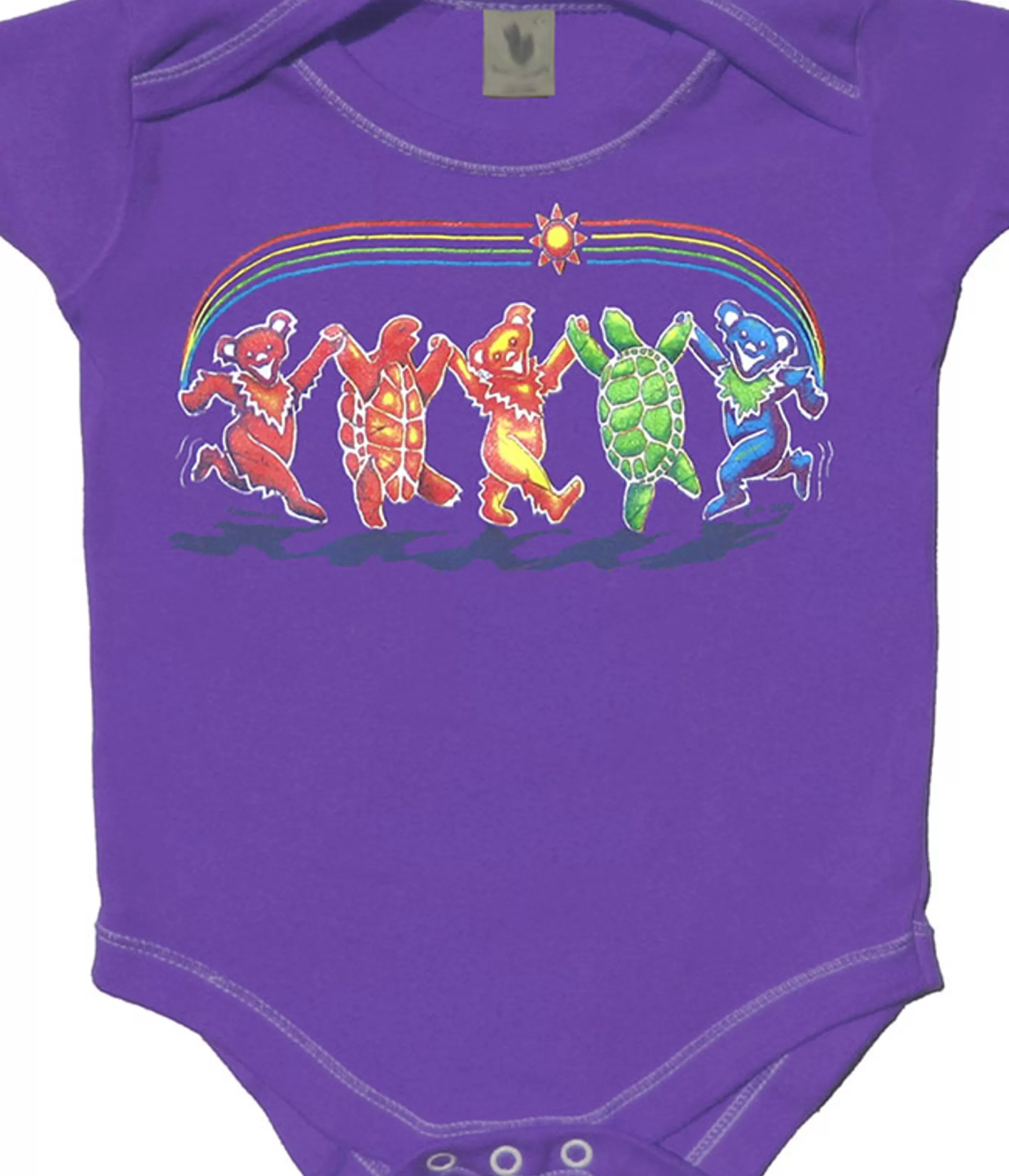 Onesies | Grateful Dead<Liquid Blue Rainbow Critters Purple Onesie