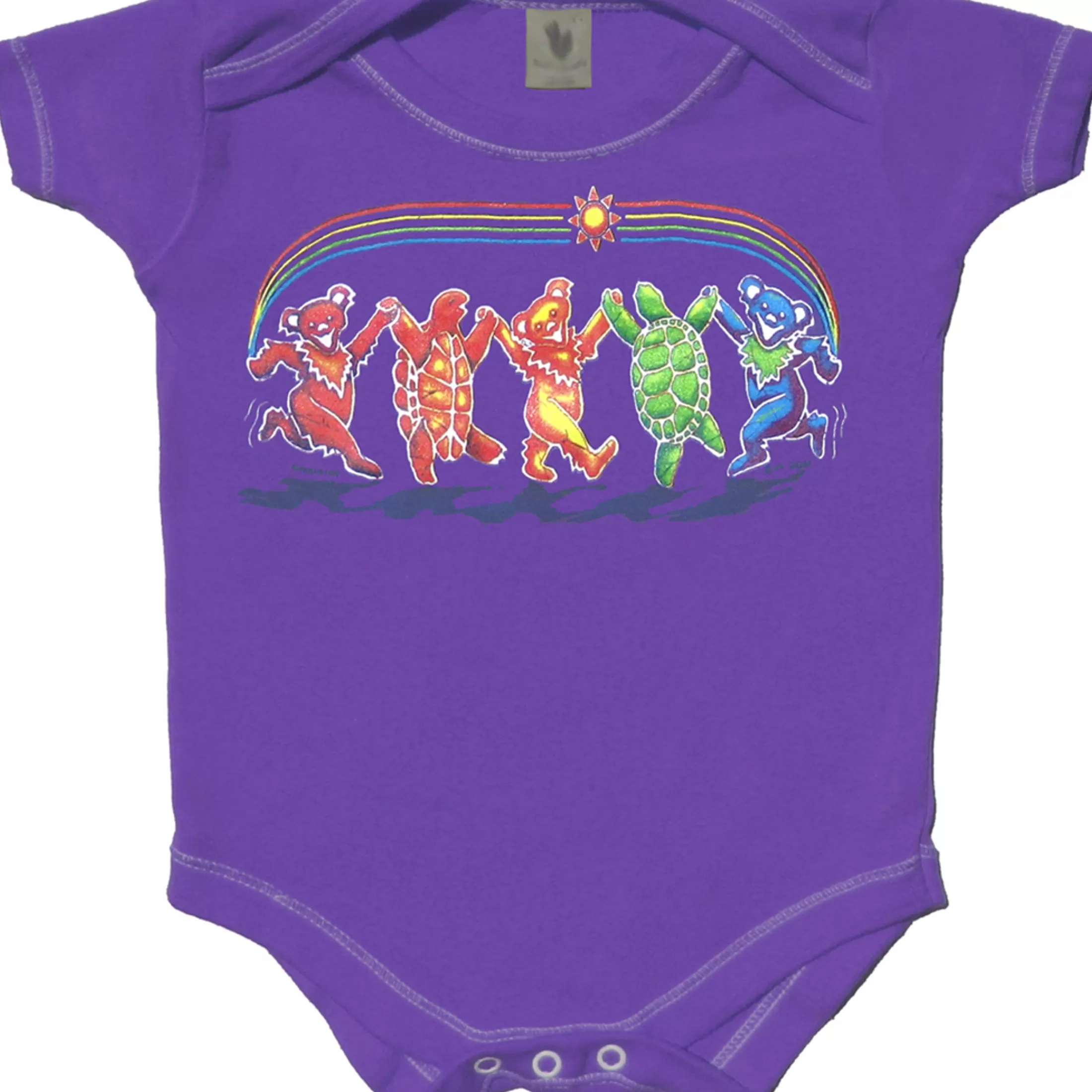 Onesies | Grateful Dead<Liquid Blue Rainbow Critters Purple Onesie