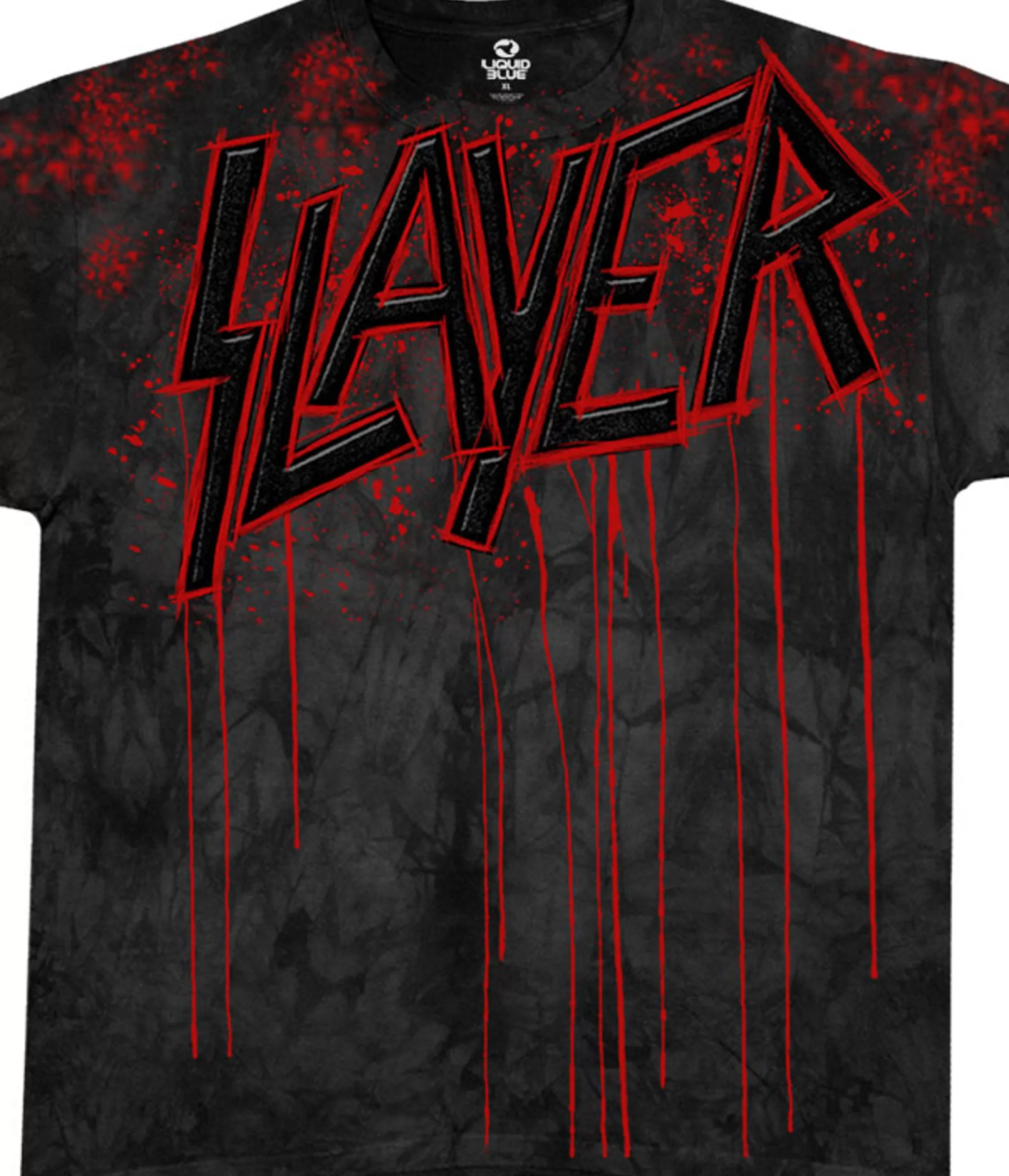 T-Shirt | Slayer<Liquid Blue Raining Blood Tie-Dye T-Shirt