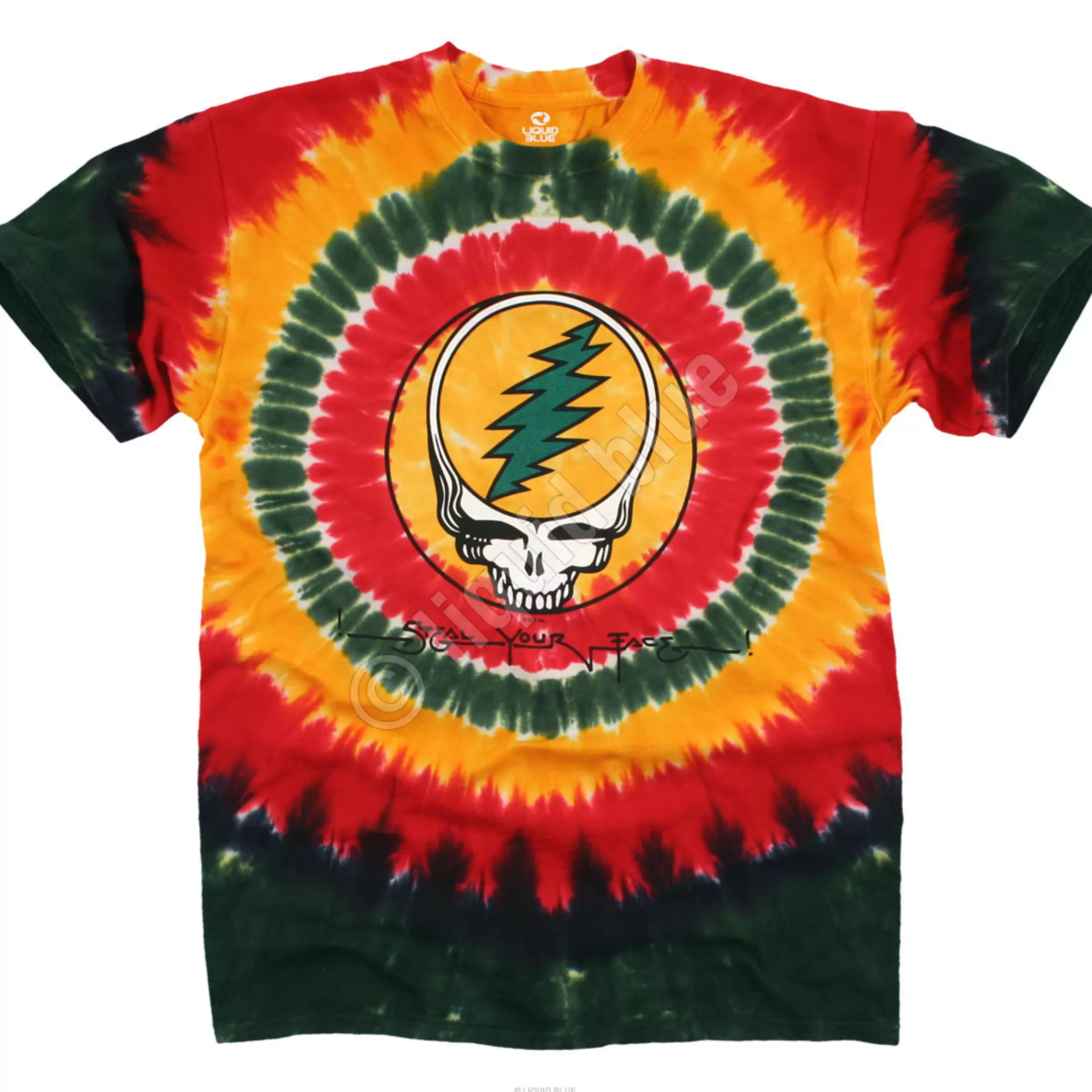 T-Shirt | Grateful Dead<Liquid Blue Rasta SYF Tie-Dye T-Shirt