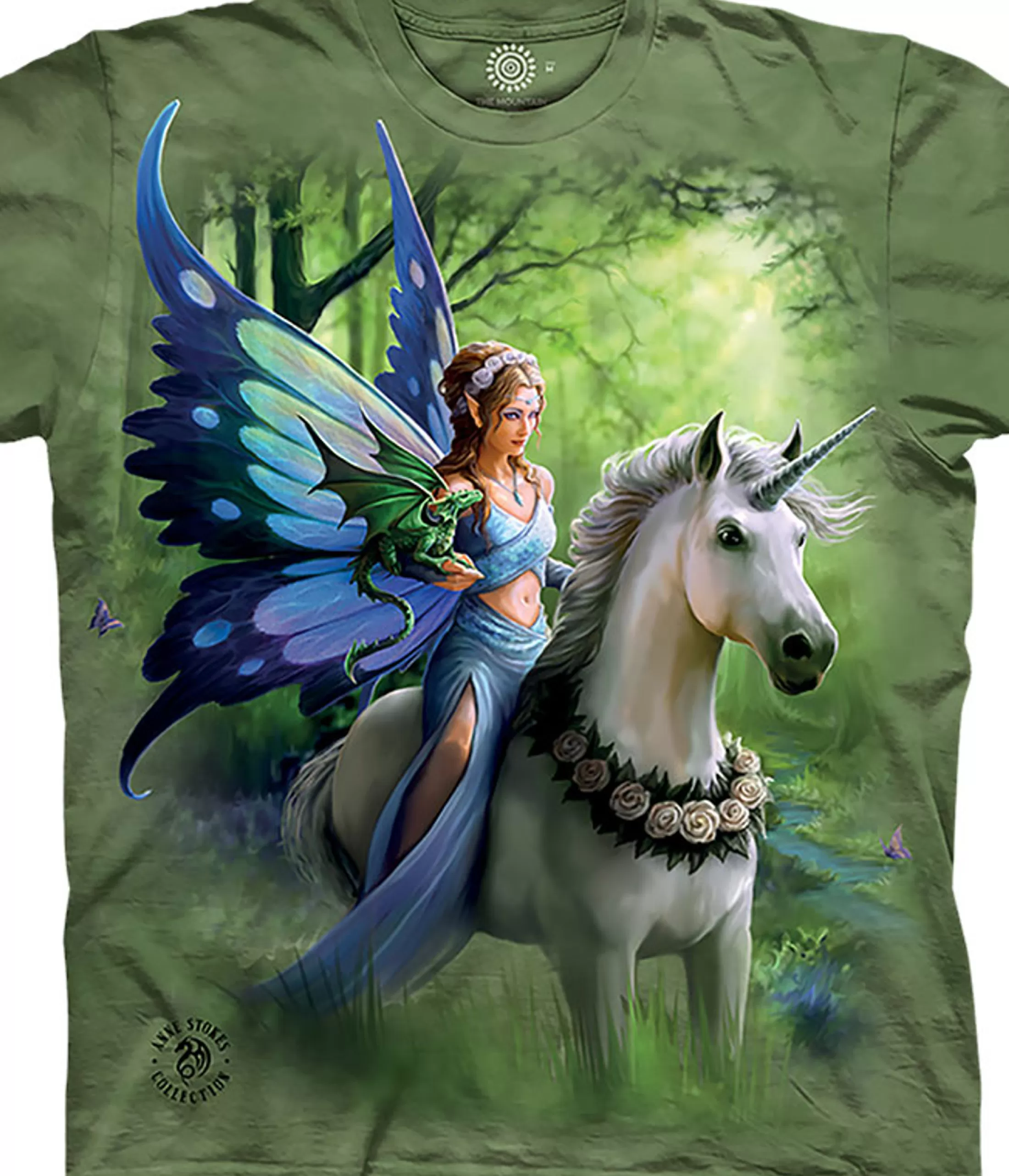 T-Shirt | Unicorns<Liquid Blue Realm Of Enchantment Classic Cotton T-Shirt