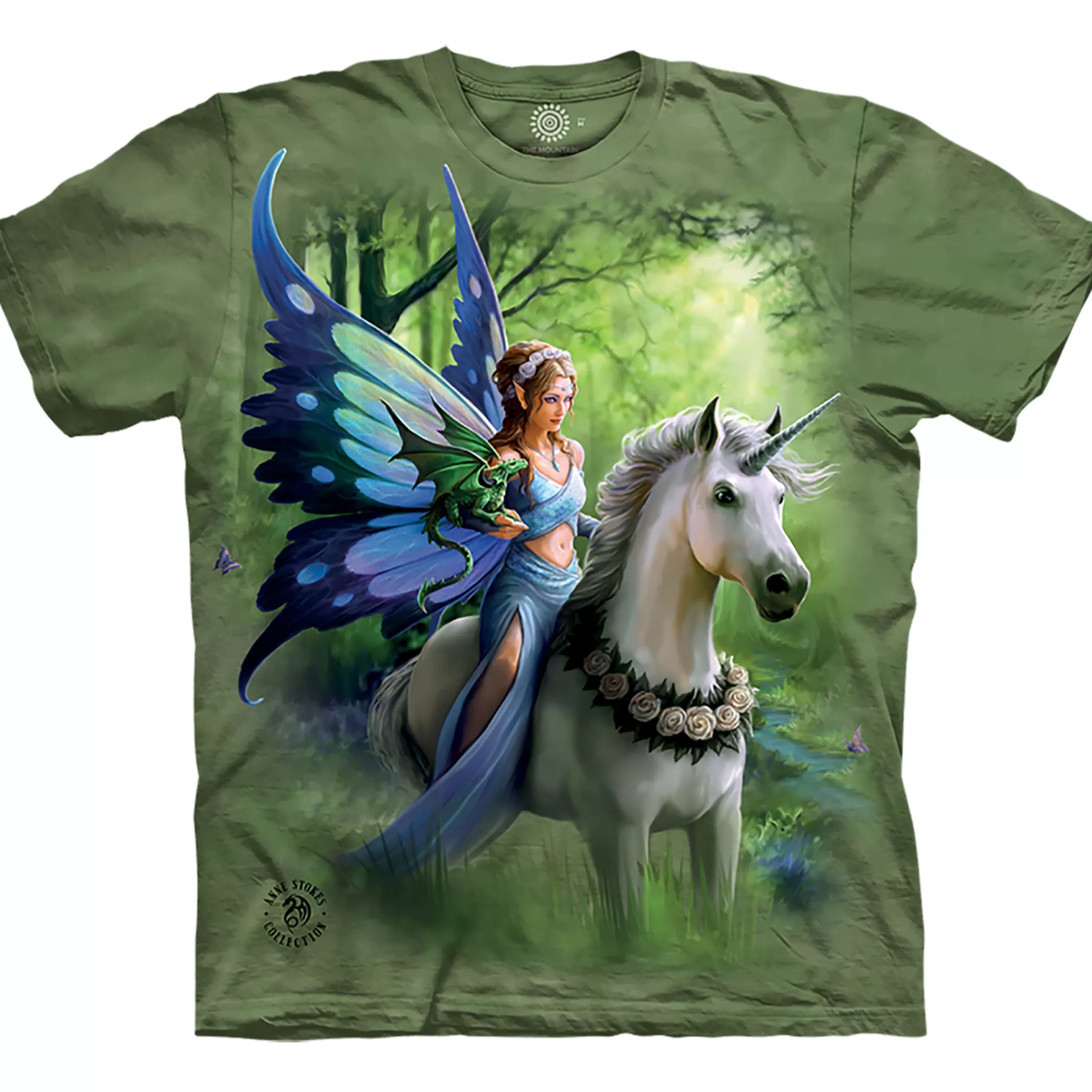 T-Shirt | Unicorns<Liquid Blue Realm Of Enchantment Classic Cotton T-Shirt