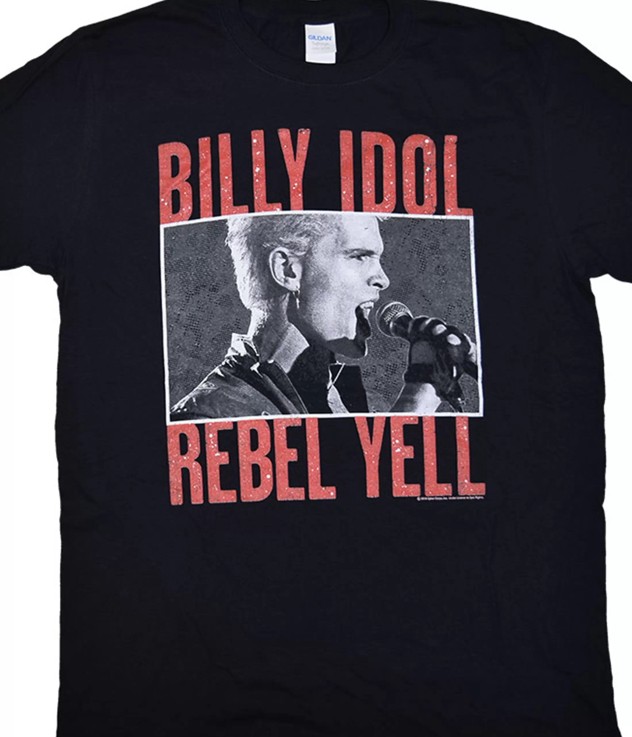 T-Shirt | Billy Idol<Liquid Blue Rebel Yell Black T-Shirt