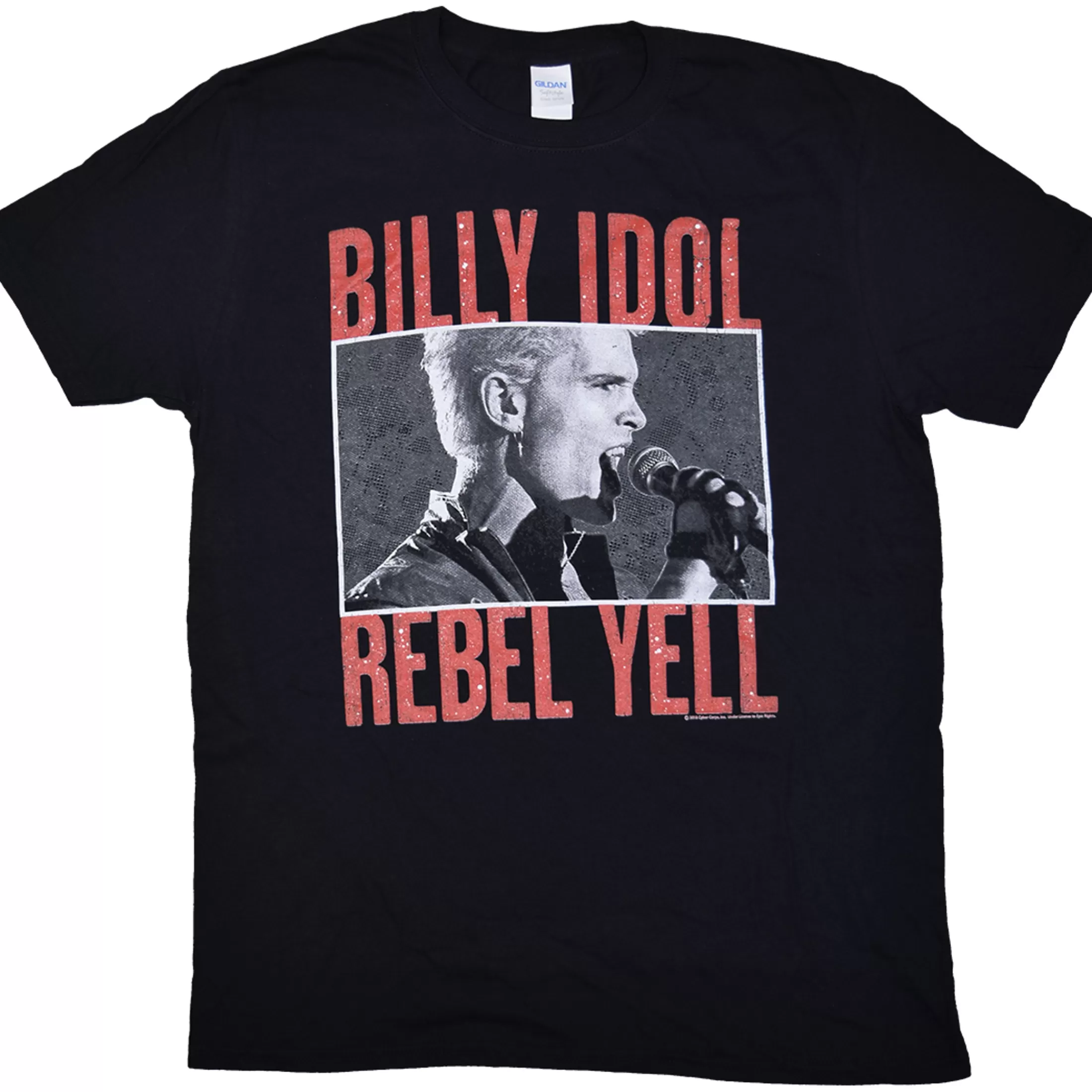 T-Shirt | Billy Idol<Liquid Blue Rebel Yell Black T-Shirt