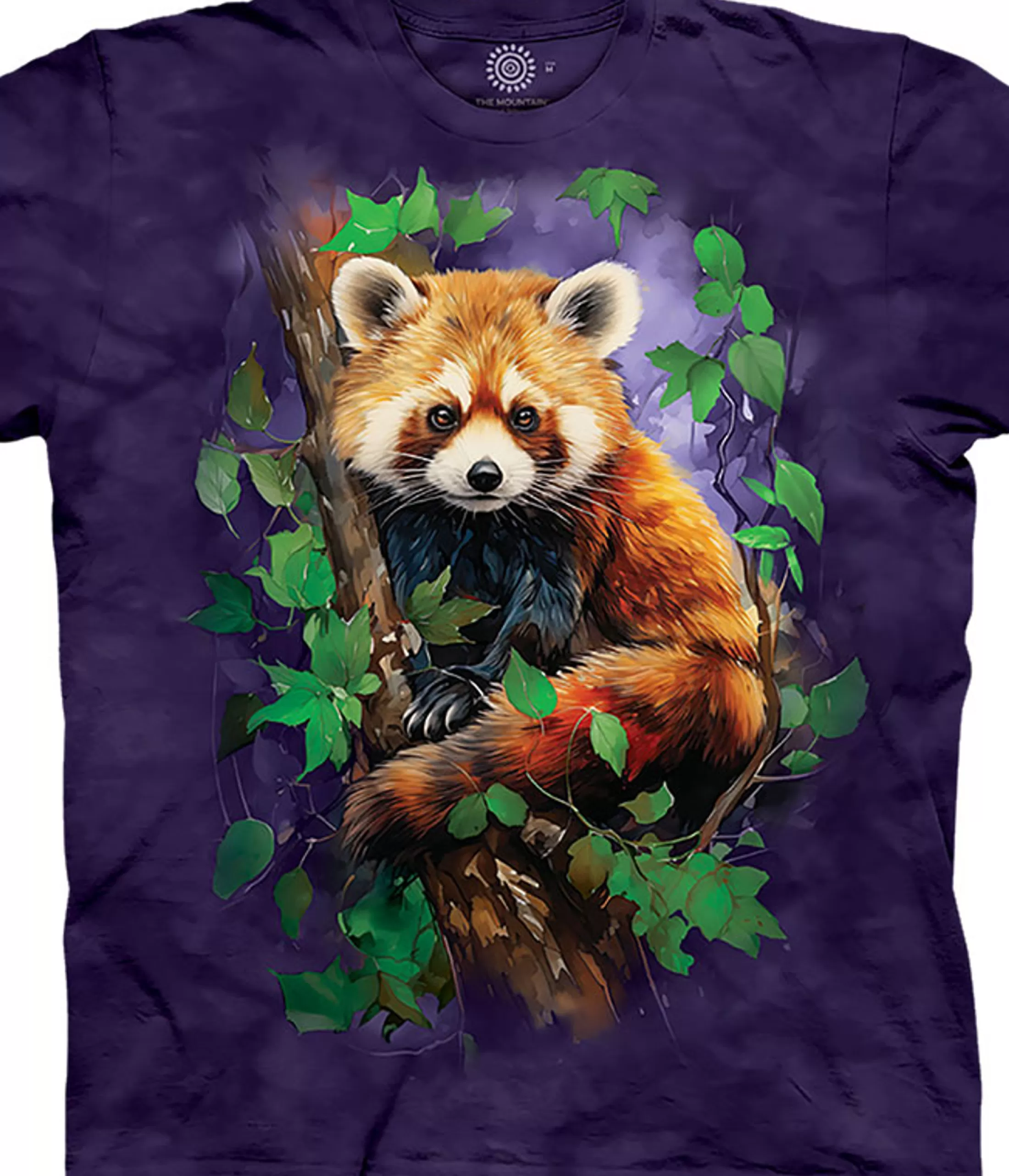 T-Shirt | Wild Animals<Liquid Blue Red Panda's Outlook Classic Cotton T-Shirt