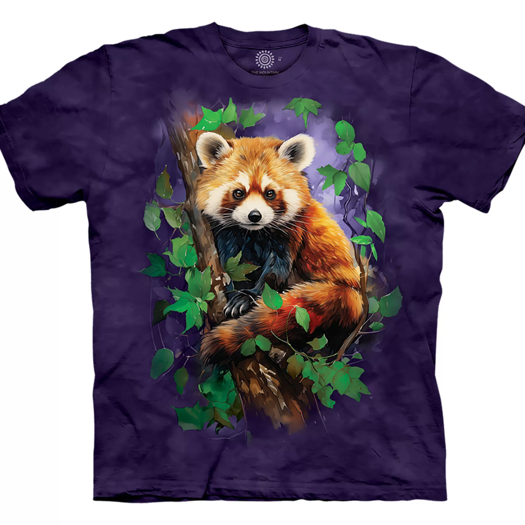 T-Shirt | Wild Animals<Liquid Blue Red Panda's Outlook Classic Cotton T-Shirt