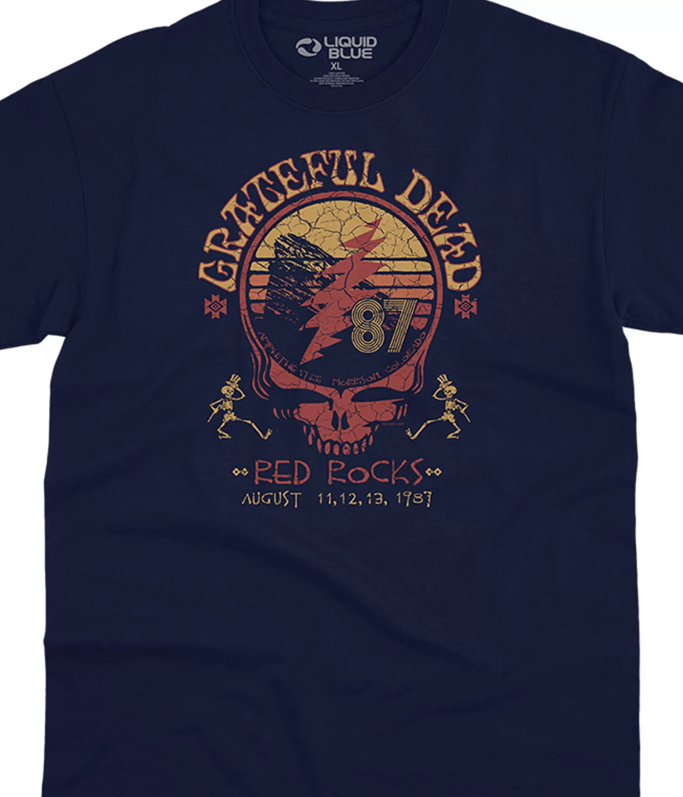 T-Shirt | Grateful Dead<Liquid Blue Red Rocks 87 Navy T-Shirt