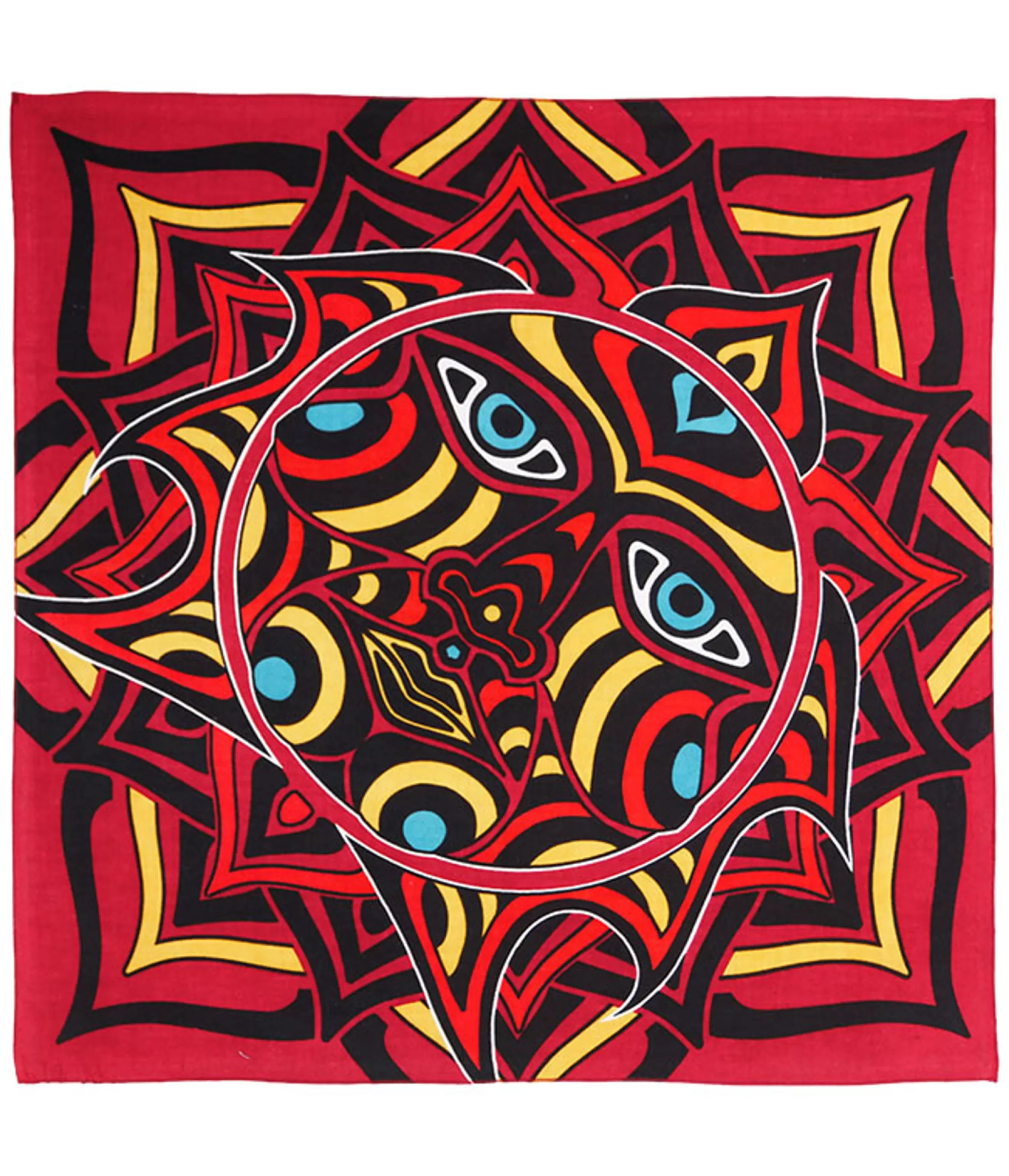 Bandanas | Liquid Blue<Liquid Blue Red Sun Face Bandana