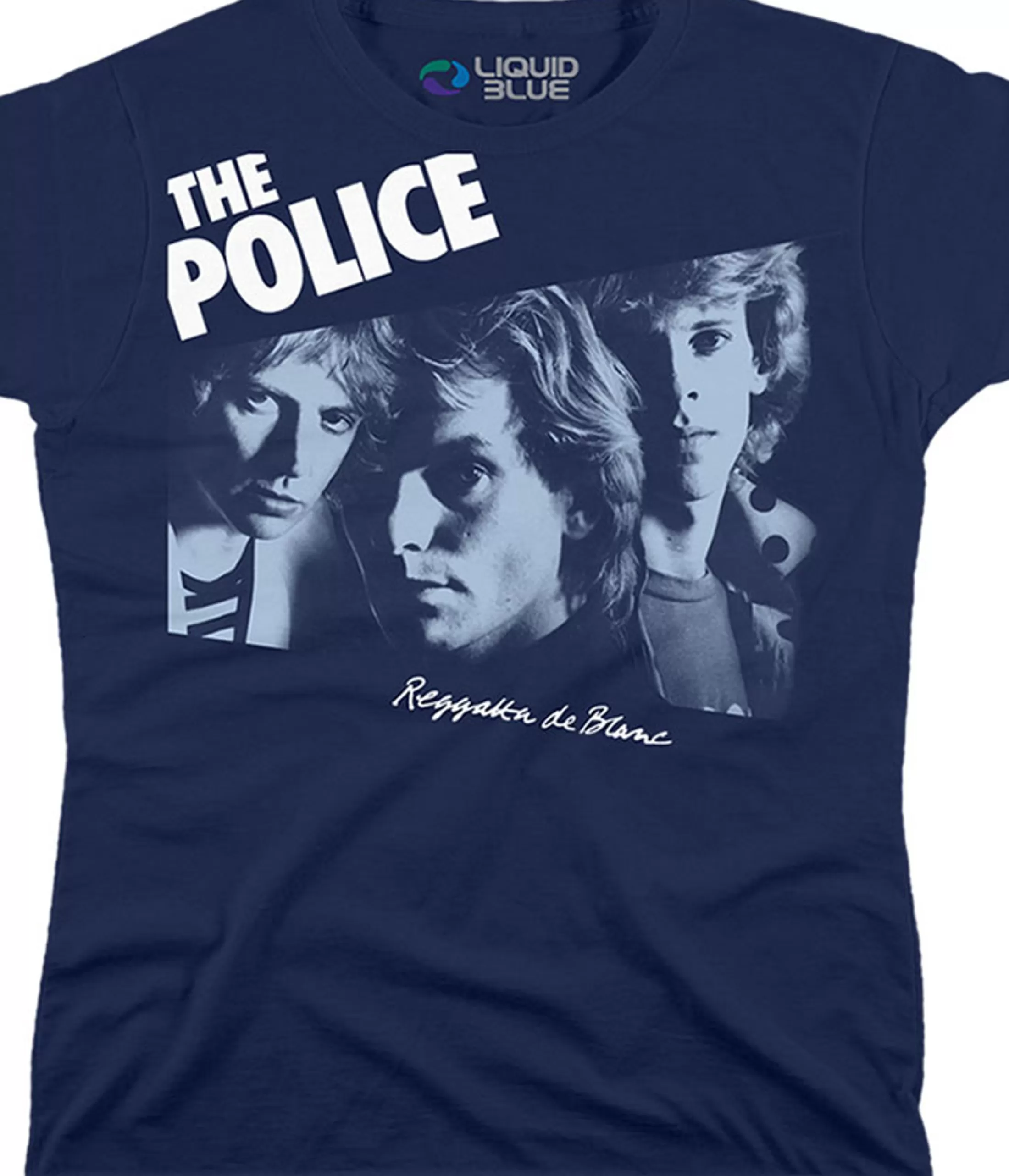 Womens Long Length | The Police<Liquid Blue Regatta De Blanc Navy Womens Long Length T-Shirt