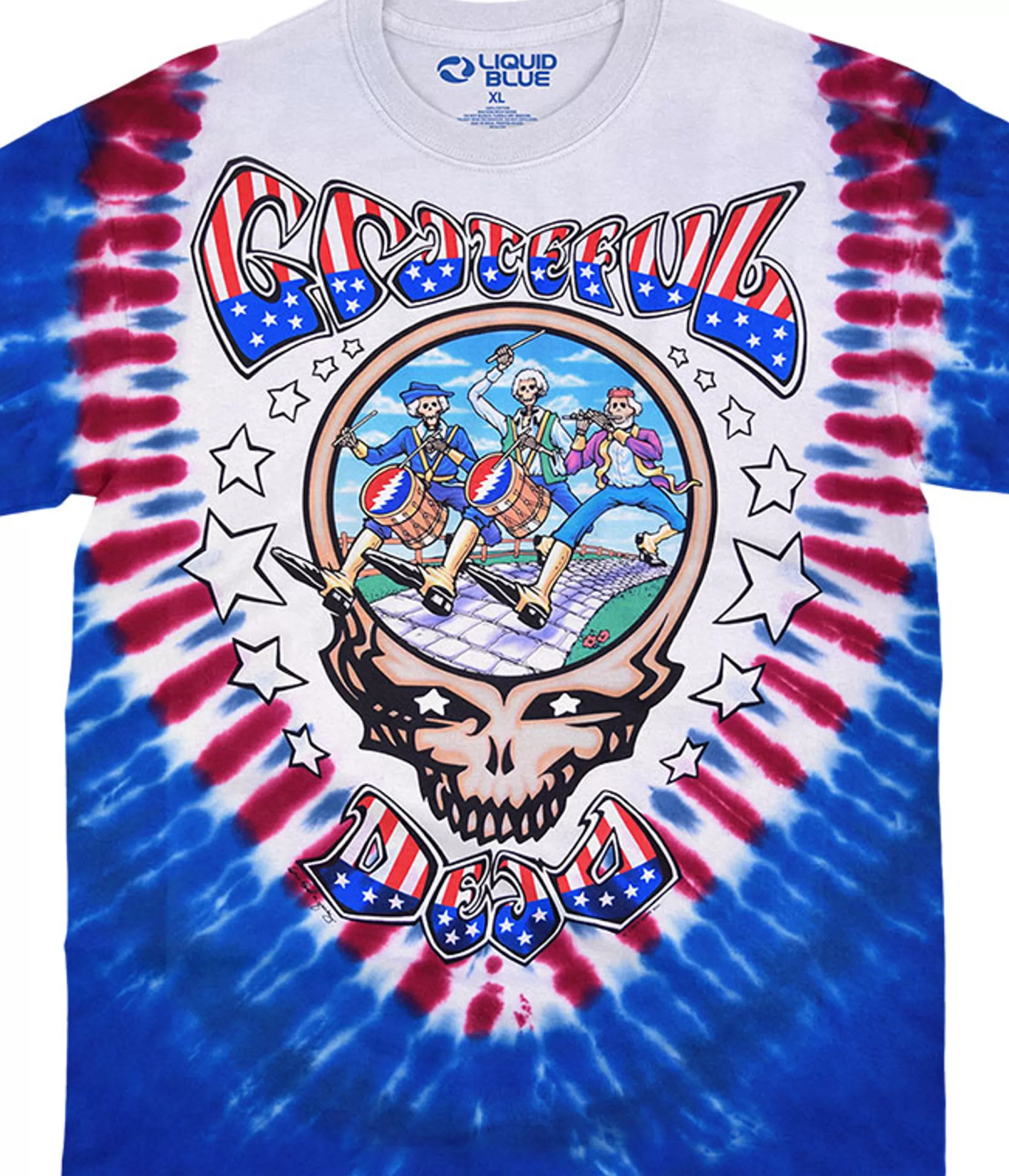 T-Shirt | Grateful Dead<Liquid Blue Revolutionary Dead Tie-Dye T-Shirt